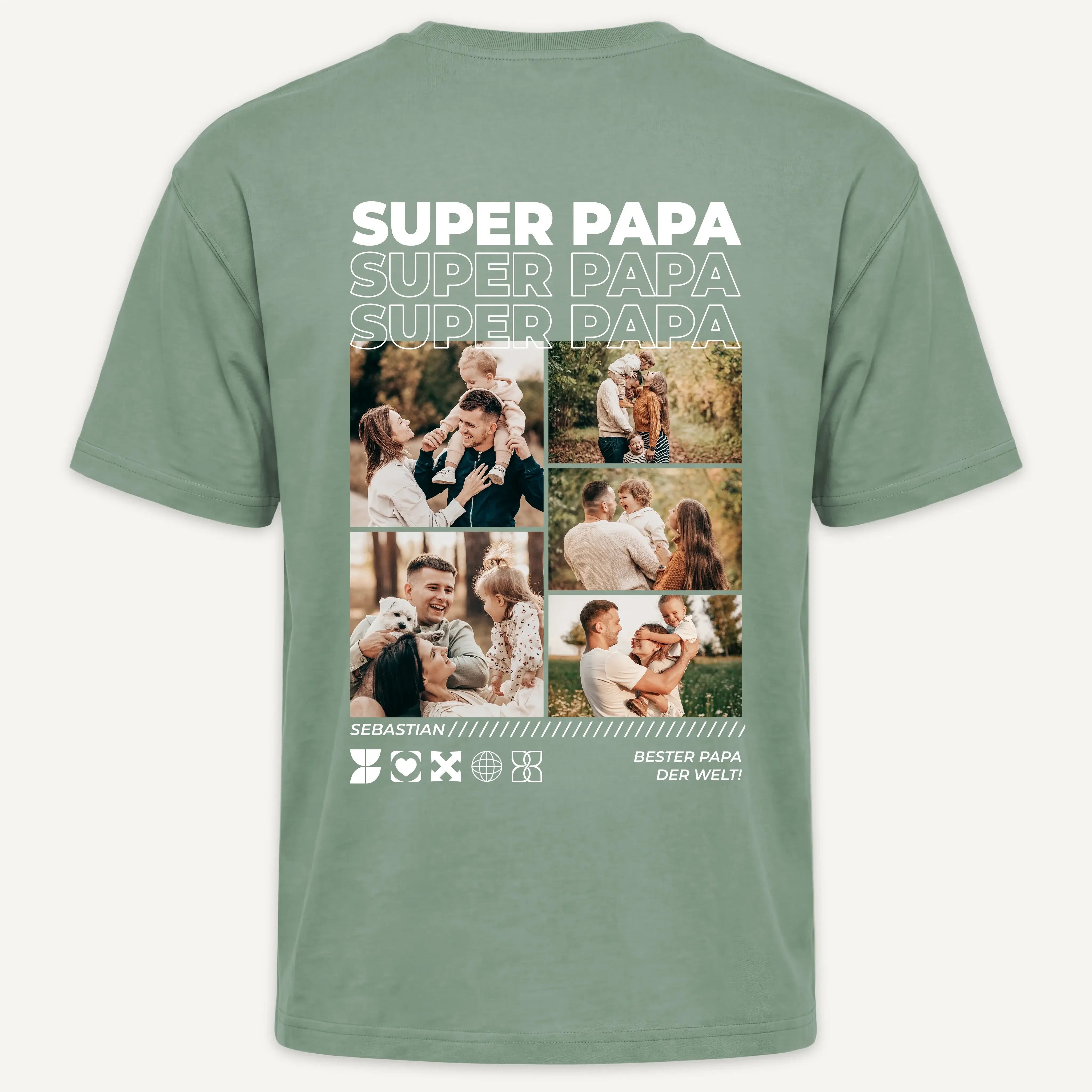 T-Shirt - Personalisiertes T-Shirt BESTER PAPA - personalisiert