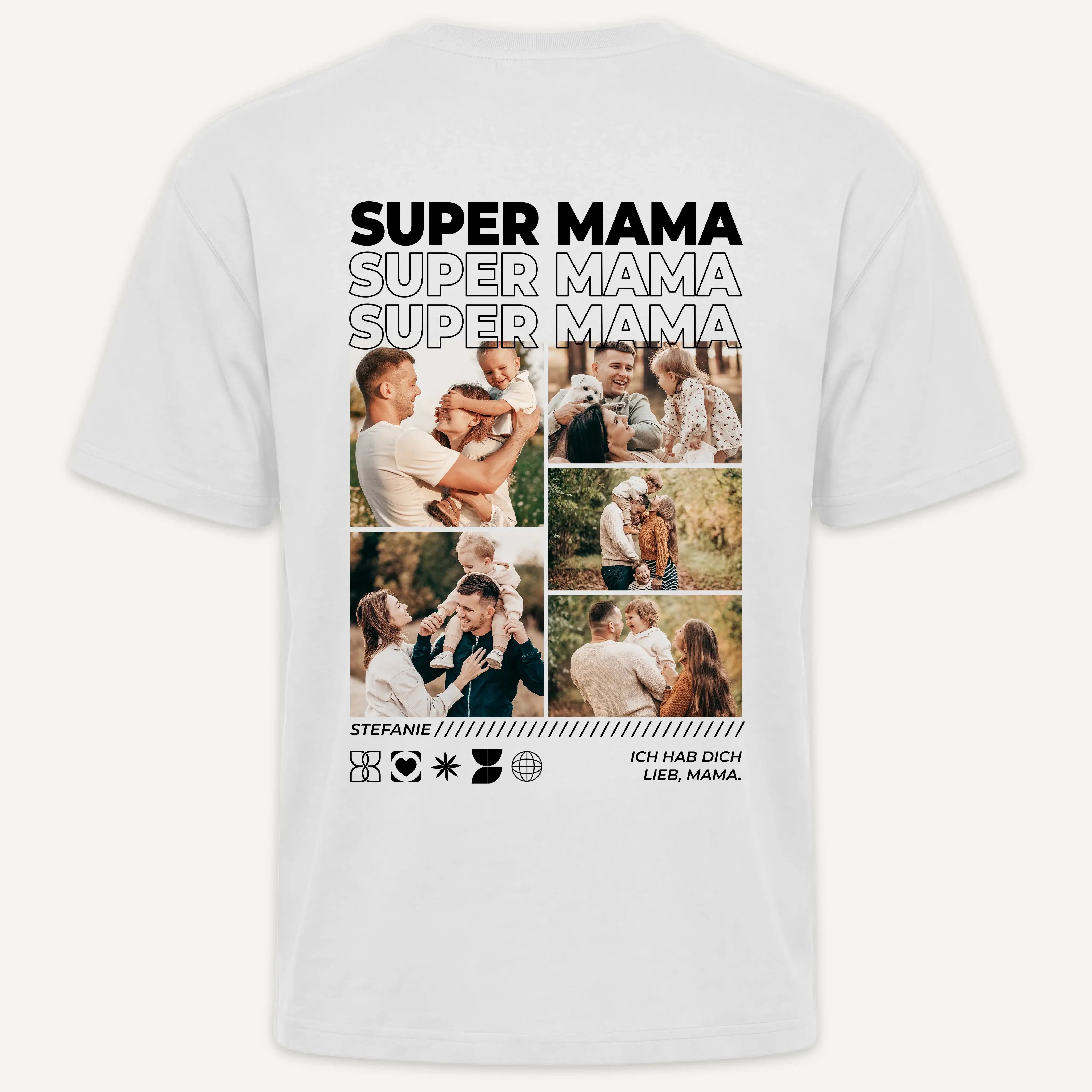 T-Shirt - Personalisiertes T-Shirt BESTE MAMA - personalisiert