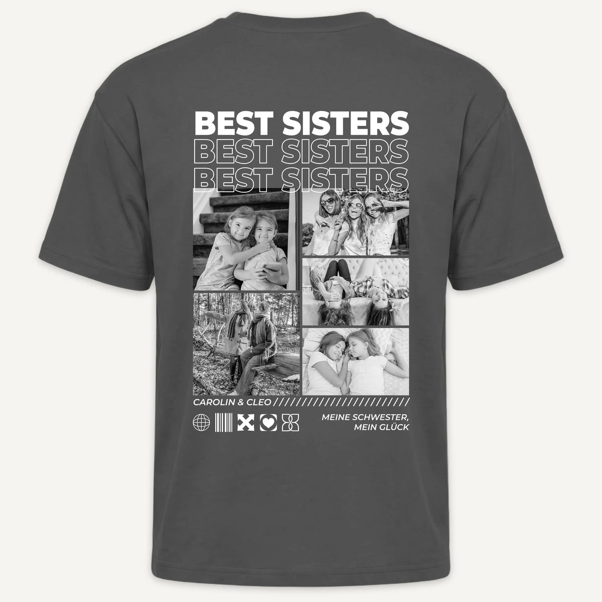 T-Shirt - Personalisiertes T-Shirt BESTE SCHWESTER - personalisiert