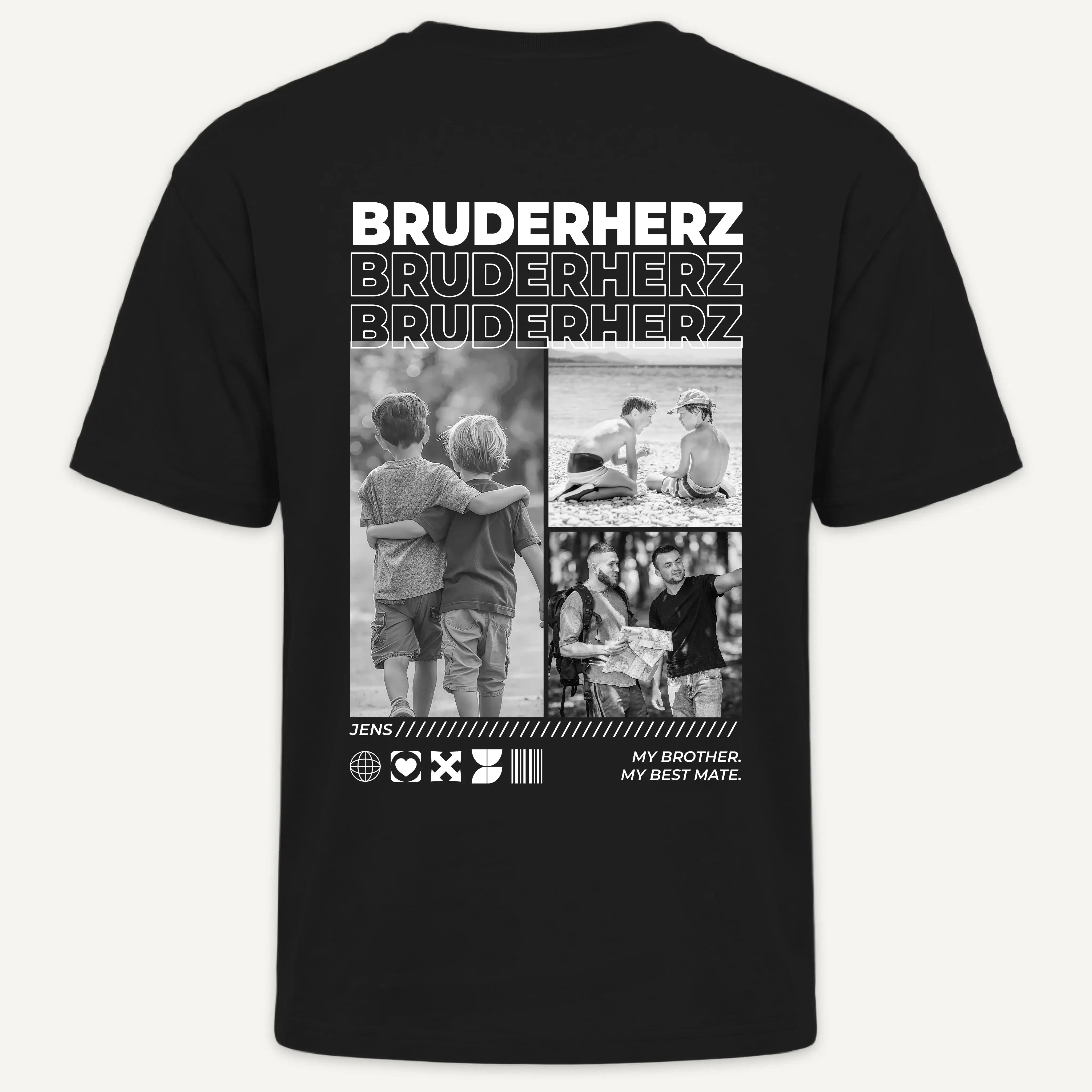 T-Shirt - Personalisiertes T-Shirt BESTER BRUDER - personalisiert