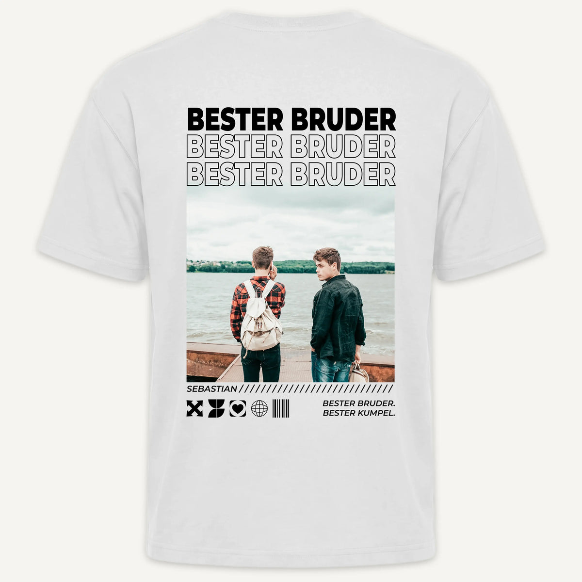 T-Shirt - Personalisiertes T-Shirt BESTER BRUDER - personalisiert
