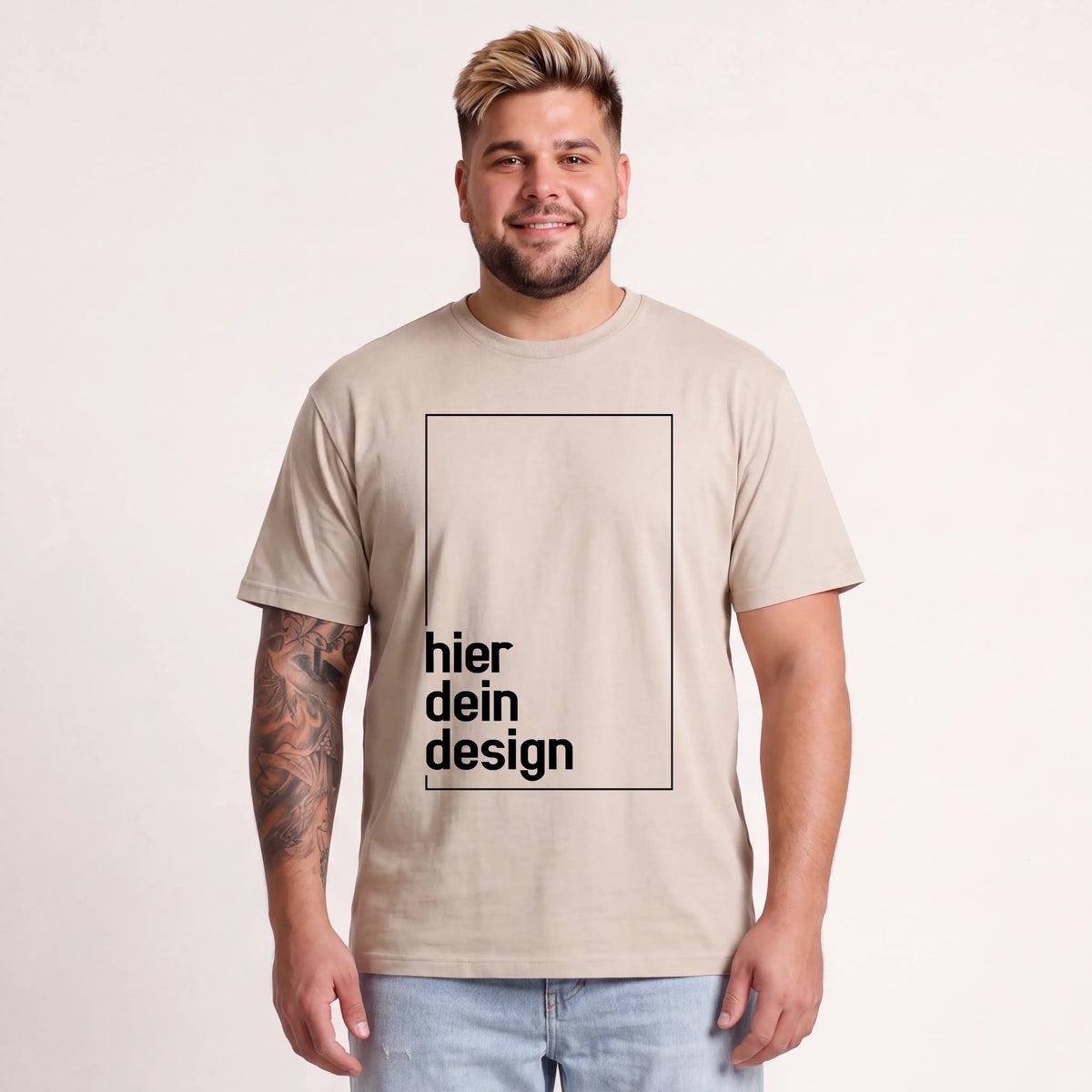 T-Shirt Dein Design - 1-seitig-T-Shirt-famprints-personalisiertes-shirt