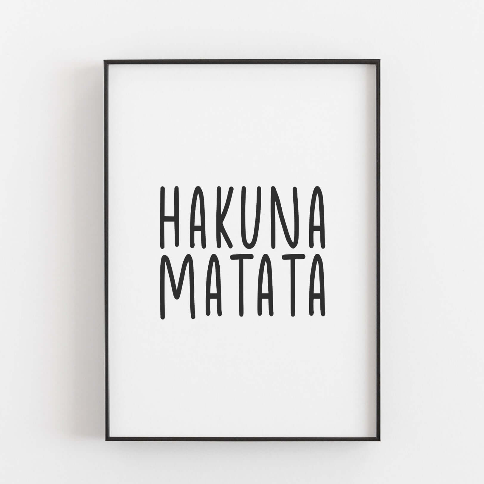 famprints » Hakuna Matata entdecken! Poster