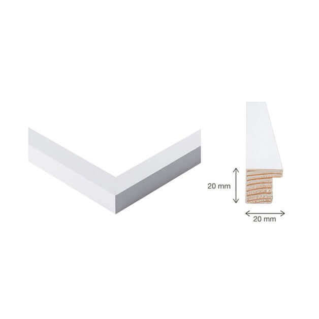 Manufaktur Holz Rahmen Weiß-famprints-Bilderrahmen-Der Manufaktur Holz Bilderrahmen in weiß wird nach deiner Bestellung speziell für dich angefertigt. In der hauseigenen Manufaktur wird unter höchsten Qualitätsstandards ein ganz besonderer Bilderrahmen he