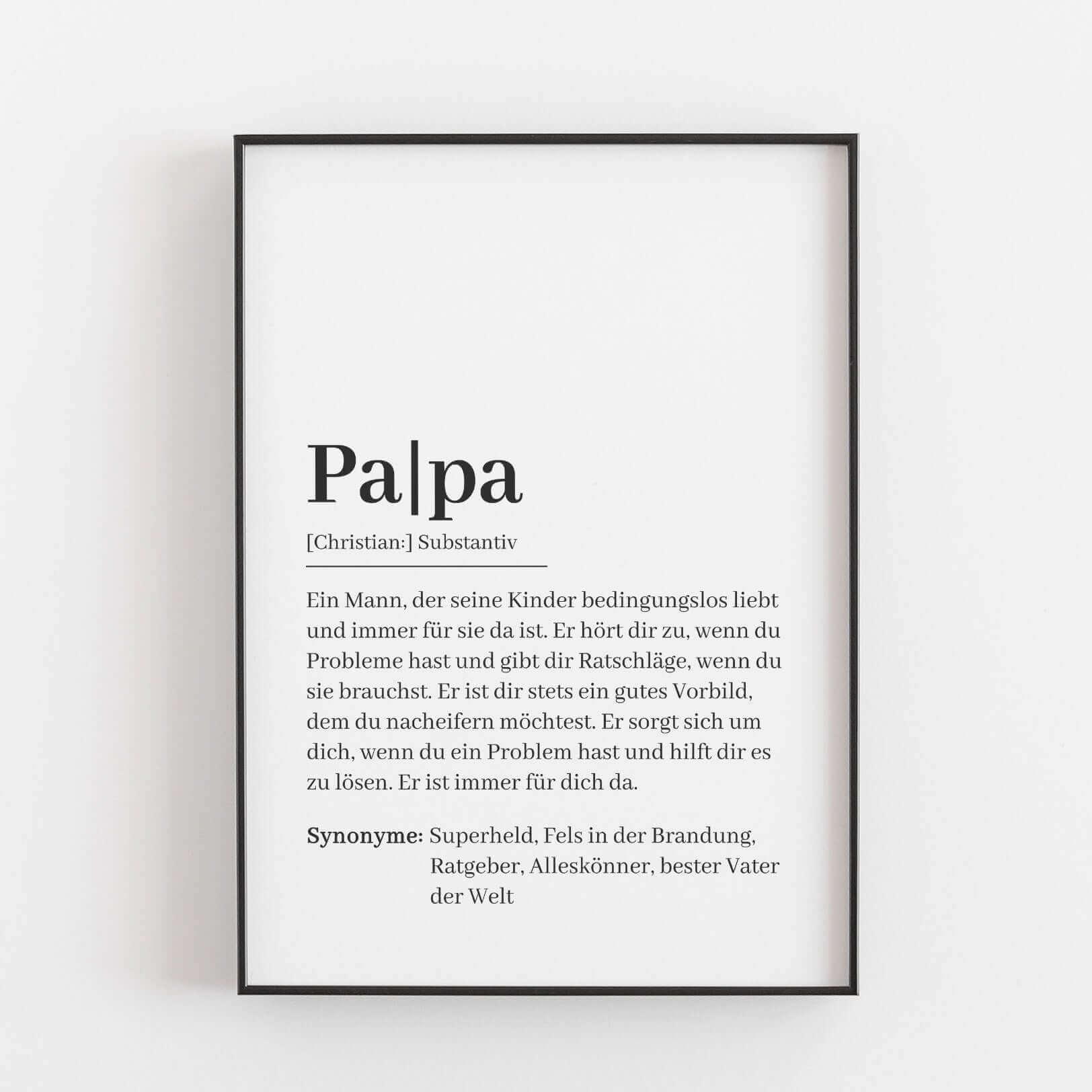 famprints-papa-definition-poster