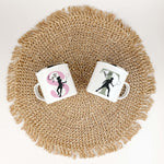 Emaille Tasse mit Namen Badminton-famprints-Emaille Tasse-Entdecke die Emaille Tasse mit Namen Badminton, die nicht nur stilvoll aussieht, sondern auch sofortige Freude bereitet. Diese personalisierte Tasse wird mit deinem Namen und einem Initial bedruckt