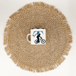 Emaille Tasse mit Namen Fahrrad-famprints-Emaille Tasse-Entdecke die Emaille Tasse mit Namen Fahrrad – dein perfekter Begleiter für jeden Tag! Mit einem Fassungsvermögen von 300 ml und einem Gewicht von nur 134 g ist sie leicht und handlich, ideal für unt