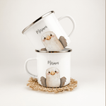 Emaille Tasse Adler Portrait-famprints-Emaille Tasse-Entdecke die exklusive Emaille Tasse Adler Portrait, die Funktionalität und persönlichen Stil perfekt vereint. Diese Tasse ist mehr als nur ein Becher – sie ist ein liebevolles, personalisiertes Geschen