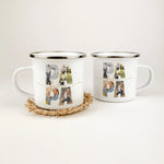 Emaille Tasse bester Papa-famprints-Emaille Tasse-Überrasche deinen Papa mit einer ganz besonderen Emaille Tasse bester Papa, die nicht nur praktisch ist, sondern auch von Herzen kommt. Diese personalisierte Tasse ist mehr als nur ein Trinkgefäß – sie ist