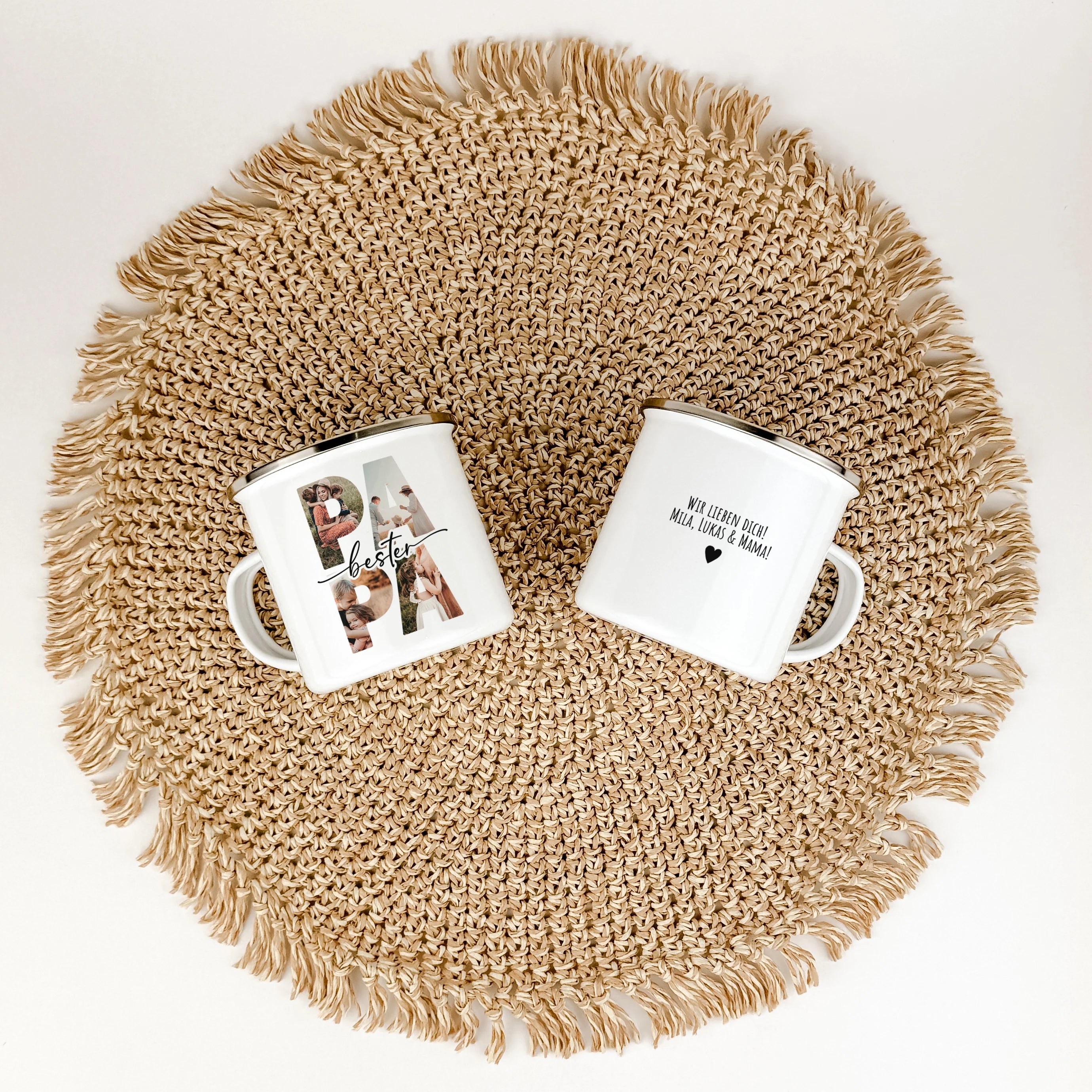 Emaille Tasse bester Papa