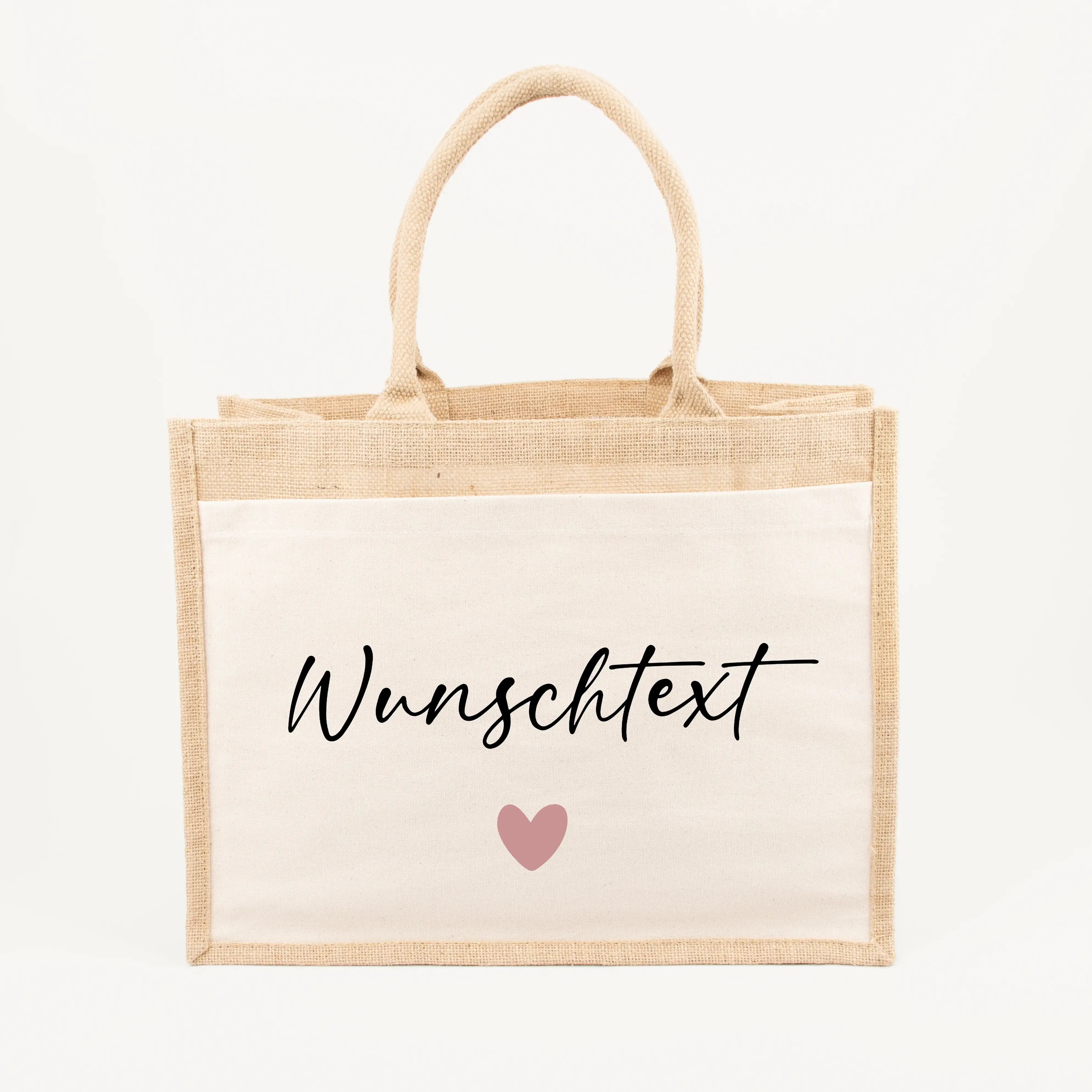 Jutetasche Wunschtext-Jutetasche-famprints-Eine Jutetasche Wunschtext wird bei famprints zu einem liebevollen Begleiter, der deine Gefühle sichtbar macht. Mit deinem persönlichen Spruch, Namen oder Zitat entsteht ein Geschenk, das von Herzen kommt und Eri