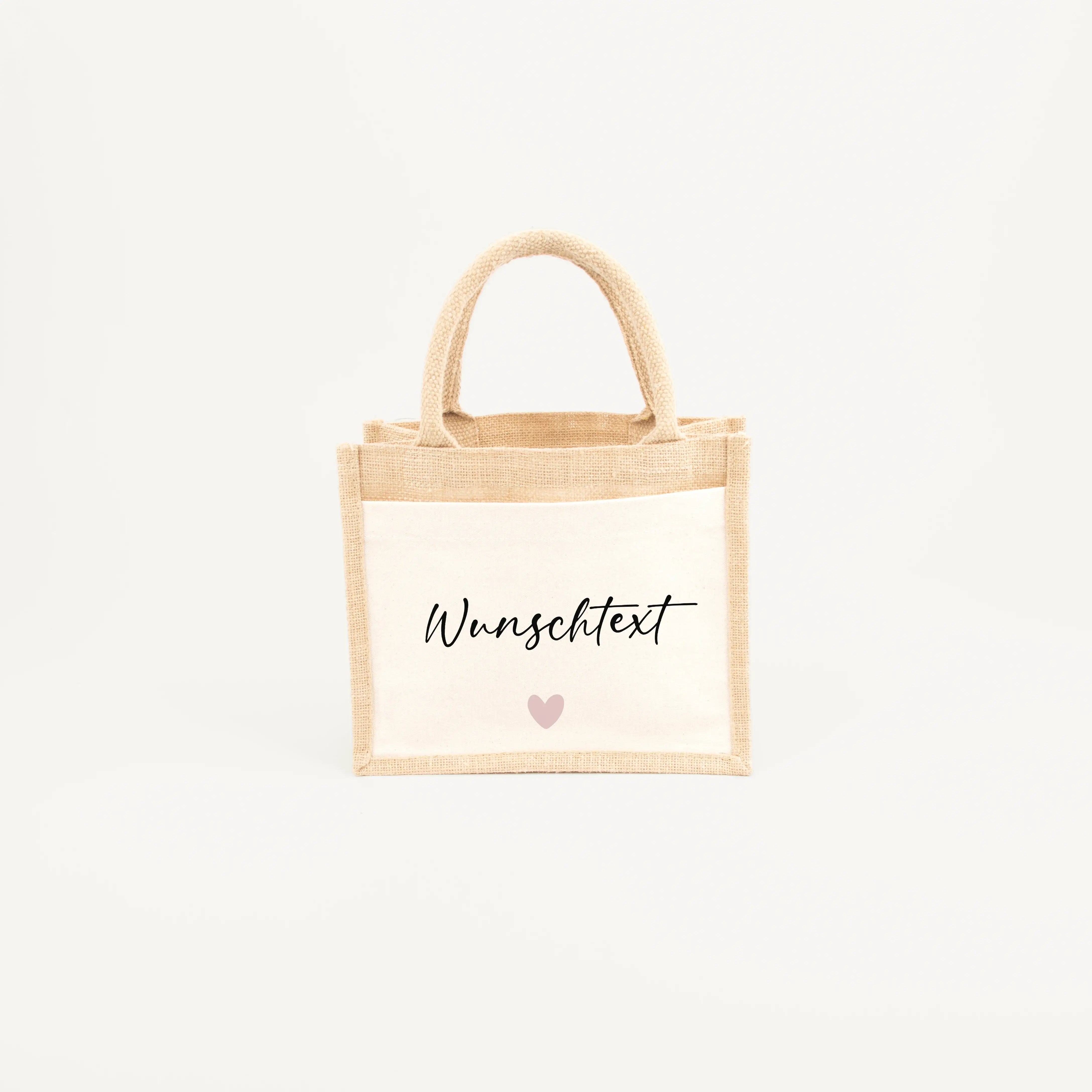 Jutetasche Wunschtext - Jutetasche - famprints - Entdecke die Jutetasche Wunschtext – dein persönlicher Begleiter für jeden Tag! Diese nachhaltige Jutetasche kannst du mit deinem Wunschtext individuell gestalten. Ob ein Name, ein besonderes Wort oder ein