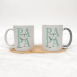 Tasse Papa seit - Keramik Tasse - famprints - Entdecke die Tasse Papa seit – das perfekte Geschenk, um Väter zu feiern und ihnen ein Lächeln ins Gesicht zu zaubern. Mit dieser personalisierten Keramik-Tasse, die Platz für die Namen der Kinder und das Jahr