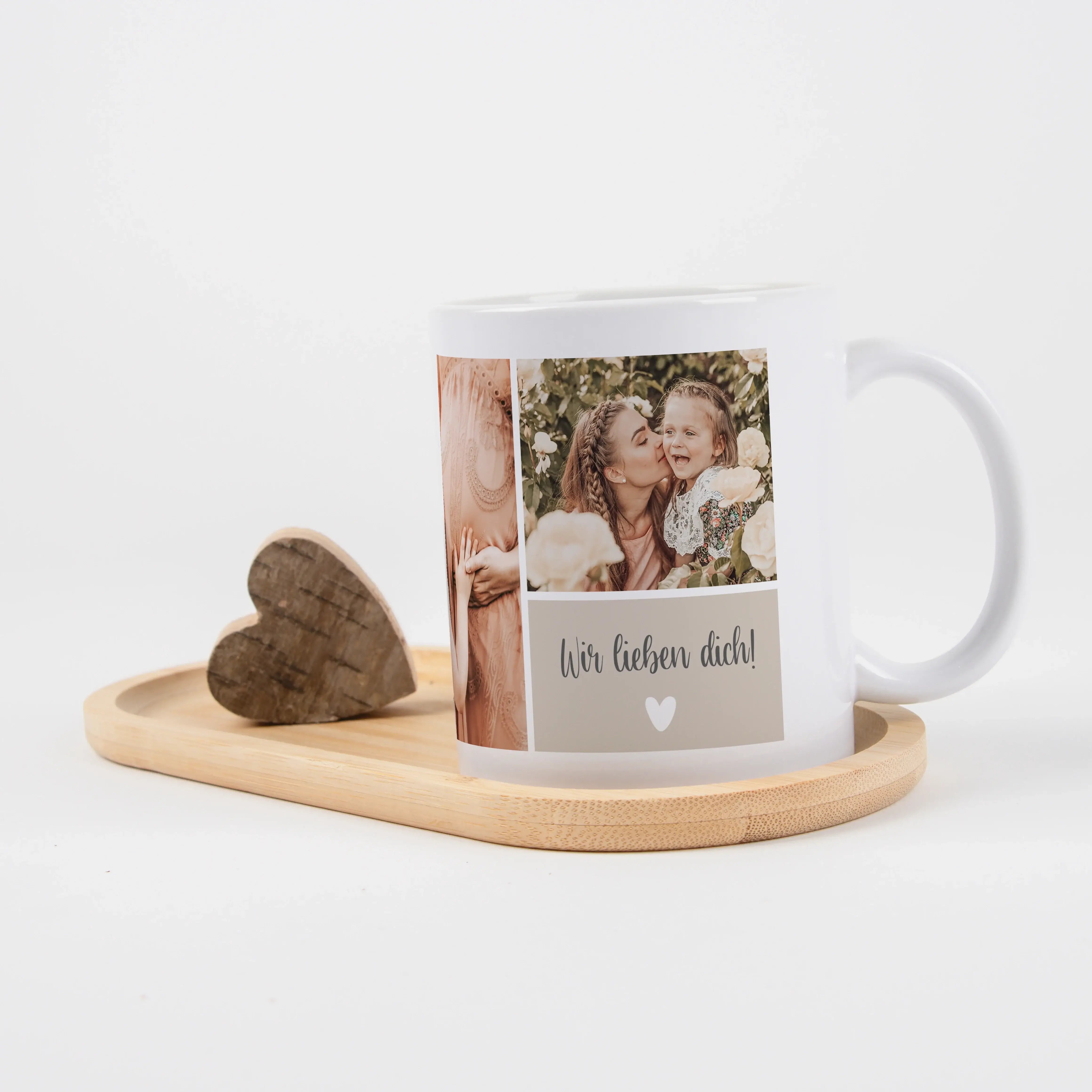 Tasse Foto Liebe-Keramik Tasse-famprints-Tasse Foto Liebe ist mehr als nur ein Becher – sie ist deine persönliche Erinnerung für jeden Tag. Bei famprints gestaltest du deine Fototasse ganz einfach selbst und machst aus vier Lieblingsbildern ein individuel