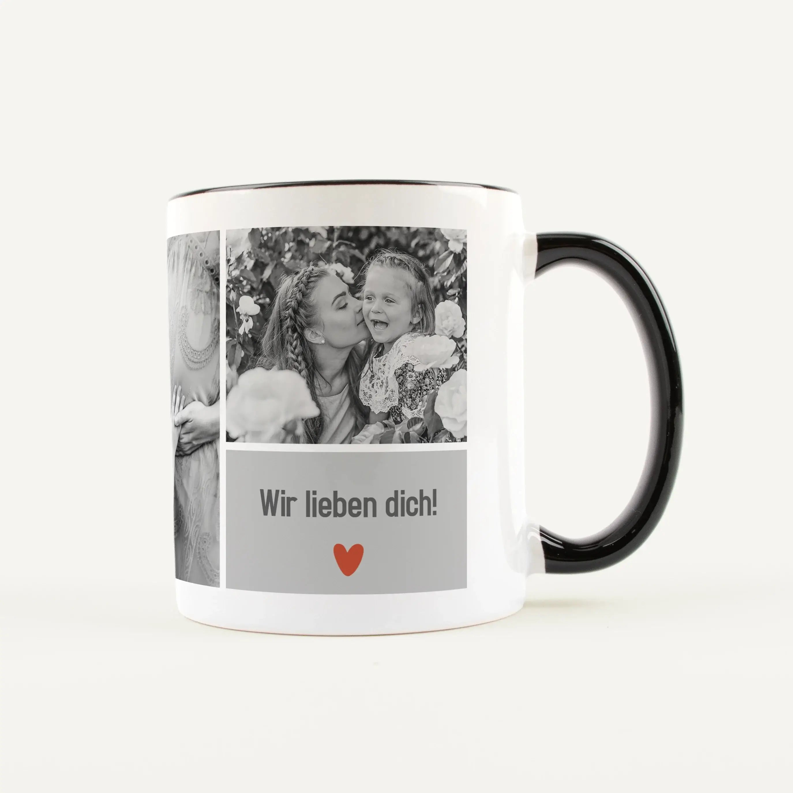 Tasse Foto Liebe-Keramik Tasse-famprints-Tasse Foto Liebe ist mehr als nur ein Becher – sie ist deine persönliche Erinnerung für jeden Tag. Bei famprints gestaltest du deine Fototasse ganz einfach selbst und machst aus vier Lieblingsbildern ein individuel