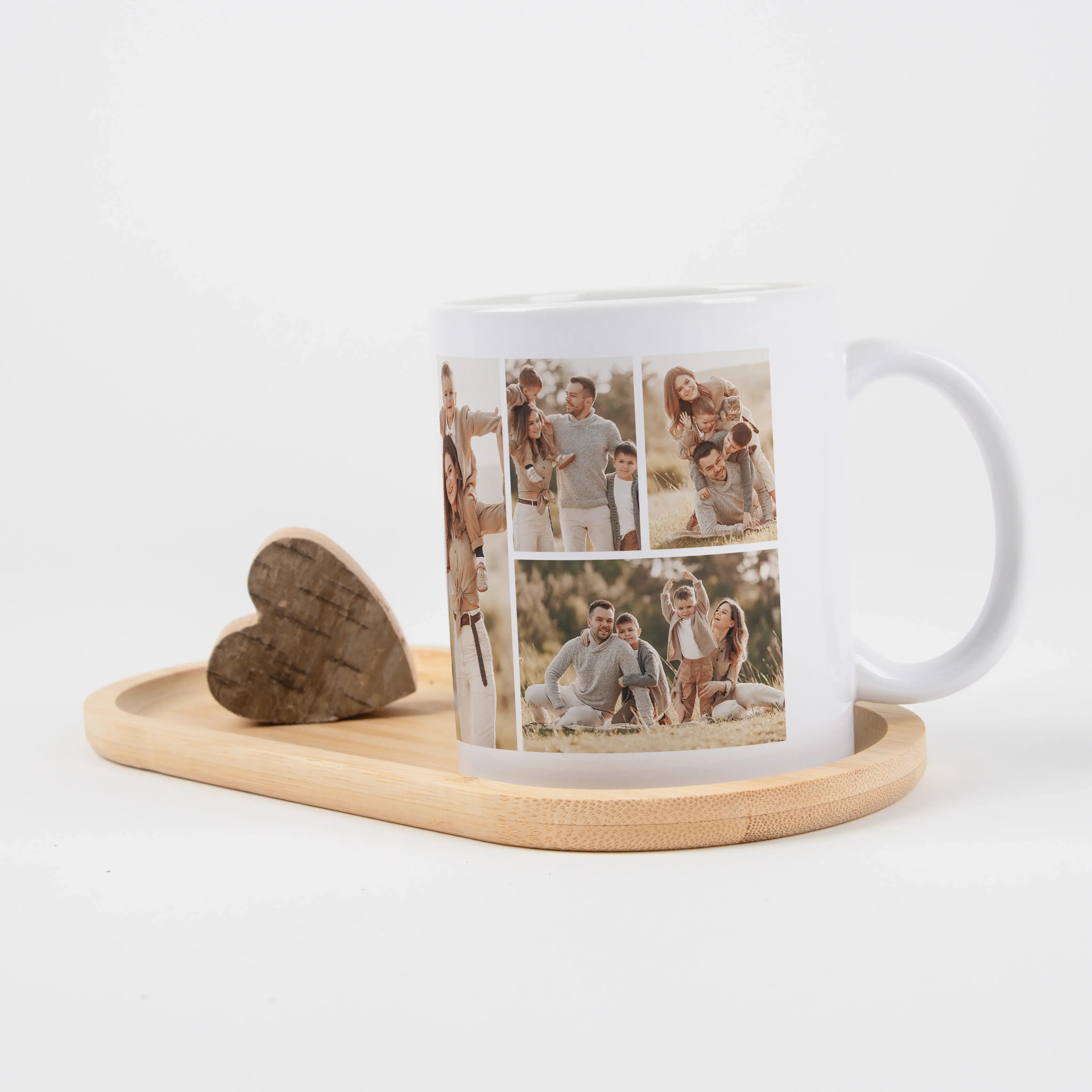 Tasse Foto Seven-Keramik Tasse-Keramik Tasse-Die Tasse Foto Seven von famprints macht aus deinen Lieblingsmomenten eine persönliche Fotocollage für jeden Tag. Du gestaltest eine individuelle Fototasse mit sieben eigenen Bildern und verwandelst sie in ein
