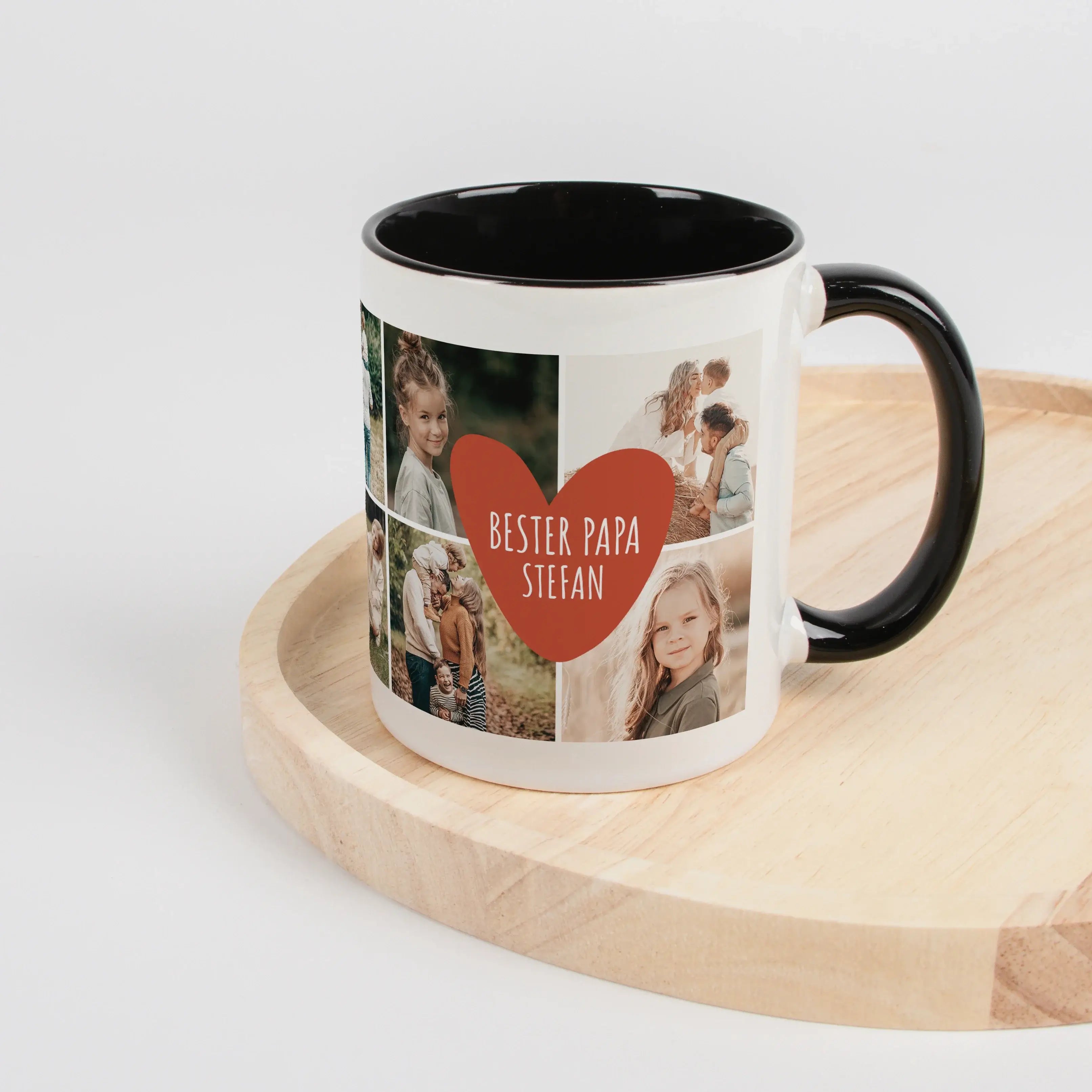 Tasse Foto bester Papa-Keramik Tasse-famprints-Die Tasse Foto bester Papa ist mehr als nur ein Kaffeebecher – sie ist dein persönliches Geschenk mit Bedeutung. Du gestaltest sie bei famprints ganz einfach mit bis zu 10 eigenen Fotos und machst daraus eine