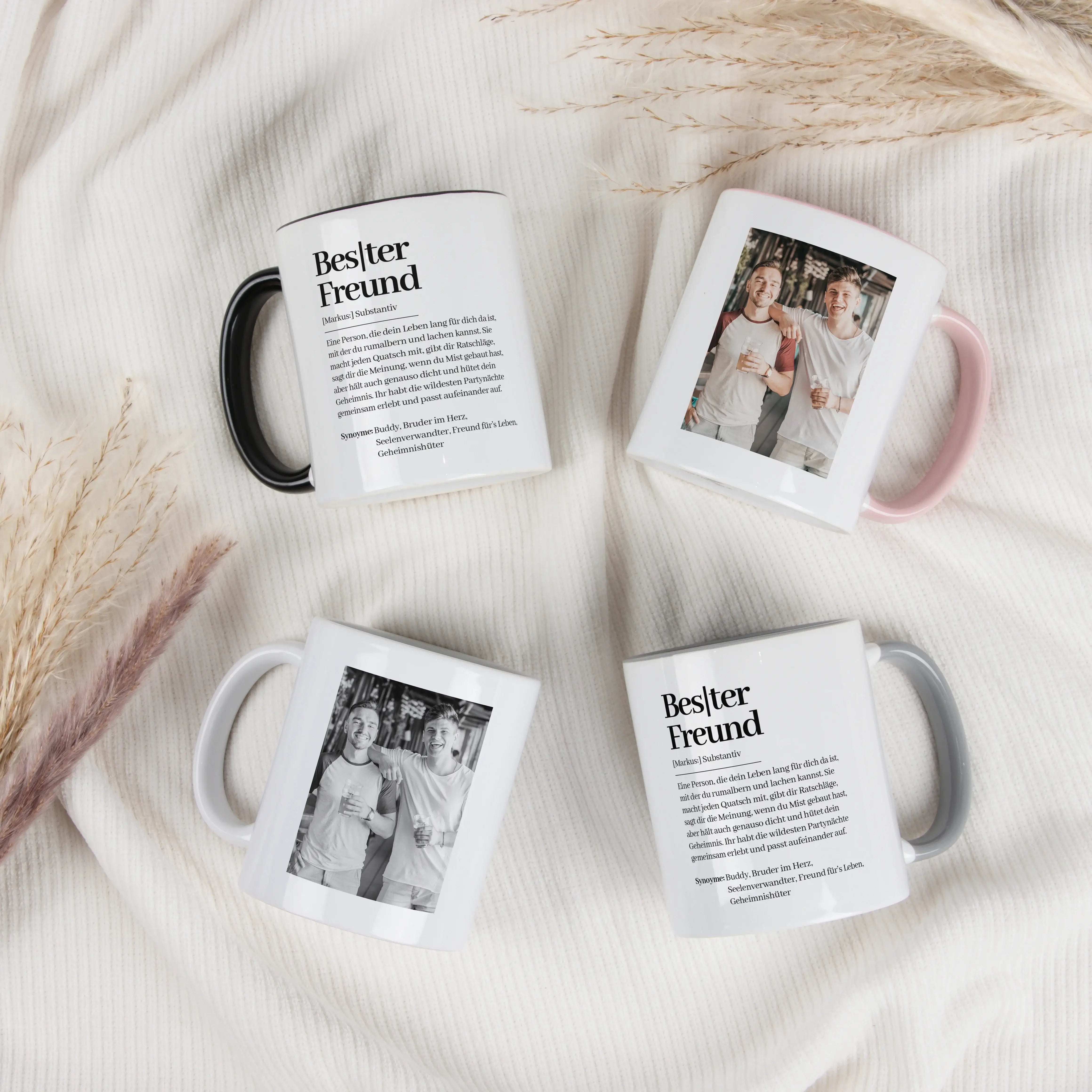 Tasse Definition Bester Freund-Keramik Tasse-famprints-Die Tasse Definition Bester Freund von famprints ist eine persönliche Geschenkidee für Menschen, die nicht einfach irgendetwas verschenken möchten. Das Design im Duden Stil beschreibt auf liebevolle W