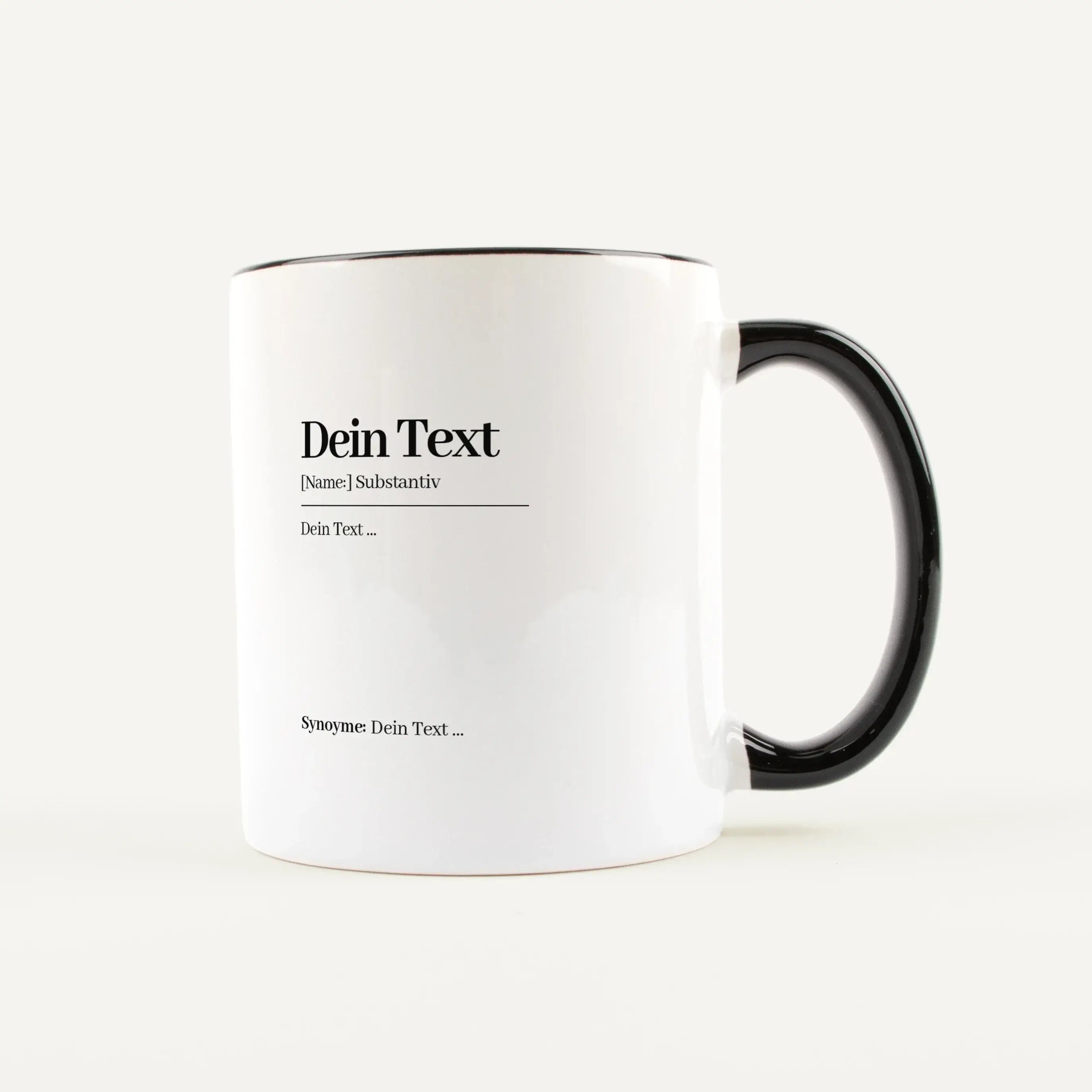 Eigener Text Definition Tasse-Keramik Tasse-famprints-Die Eigener Text Definition Tasse von famprints macht aus einer Tasse etwas, das wirklich zu dir und dem beschenkten Menschen passt. Du gestaltest deine eigene Definition im Stil eines Wörterbucheintra