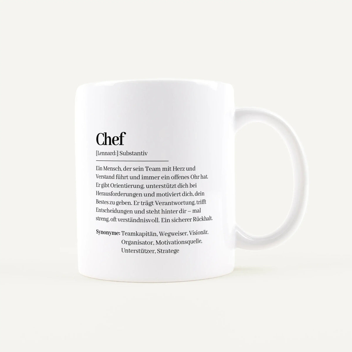 Tasse Definition Chef-Keramik Tasse-famprints-personalisiertes-Geschenk