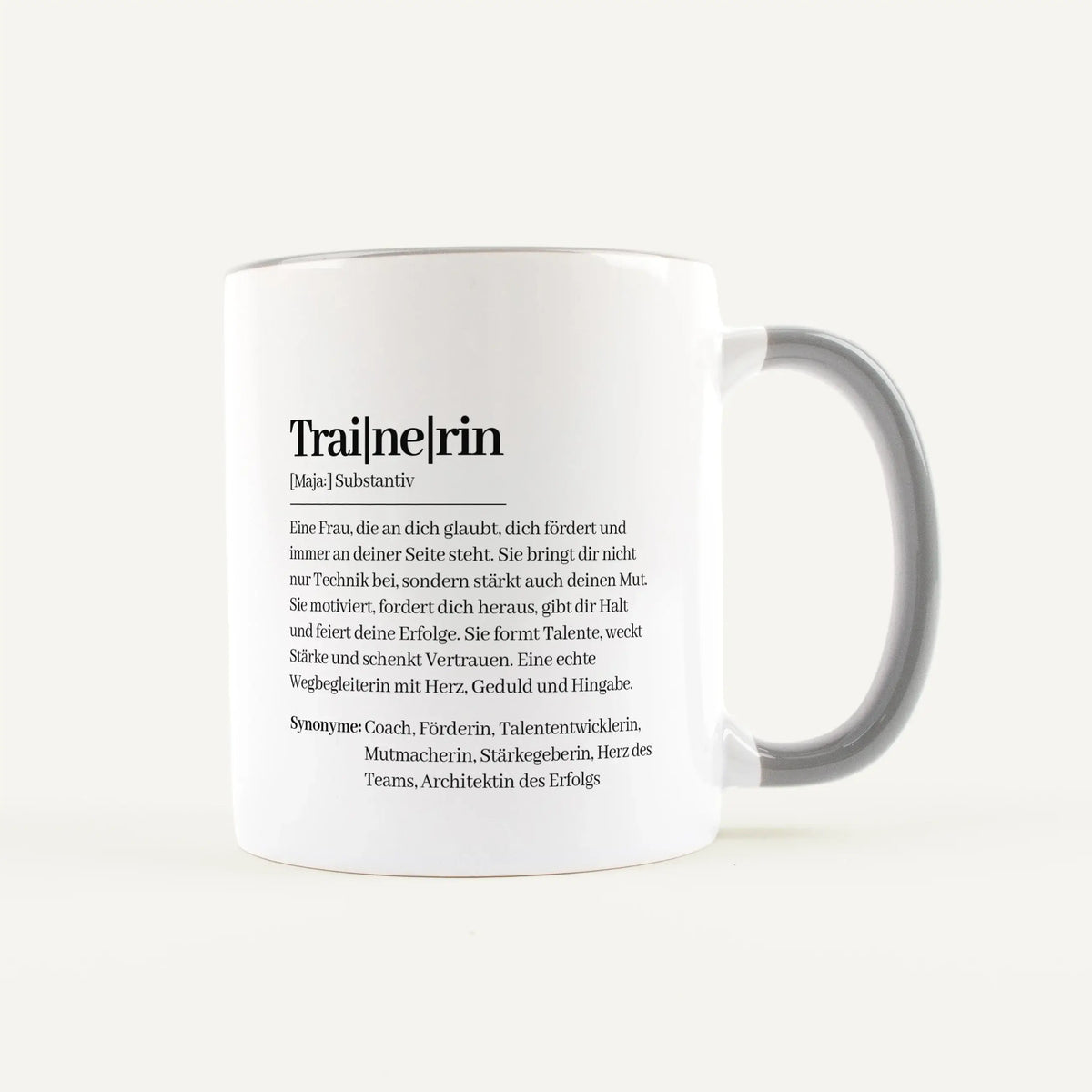 Tasse Definition Trainerin - Keramik Tasse - Personalisiertes Geschenk