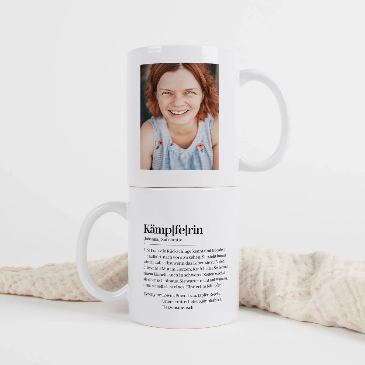 Tasse Definition Kämpferin - Keramik Tasse - Personalisiertes Geschenk
