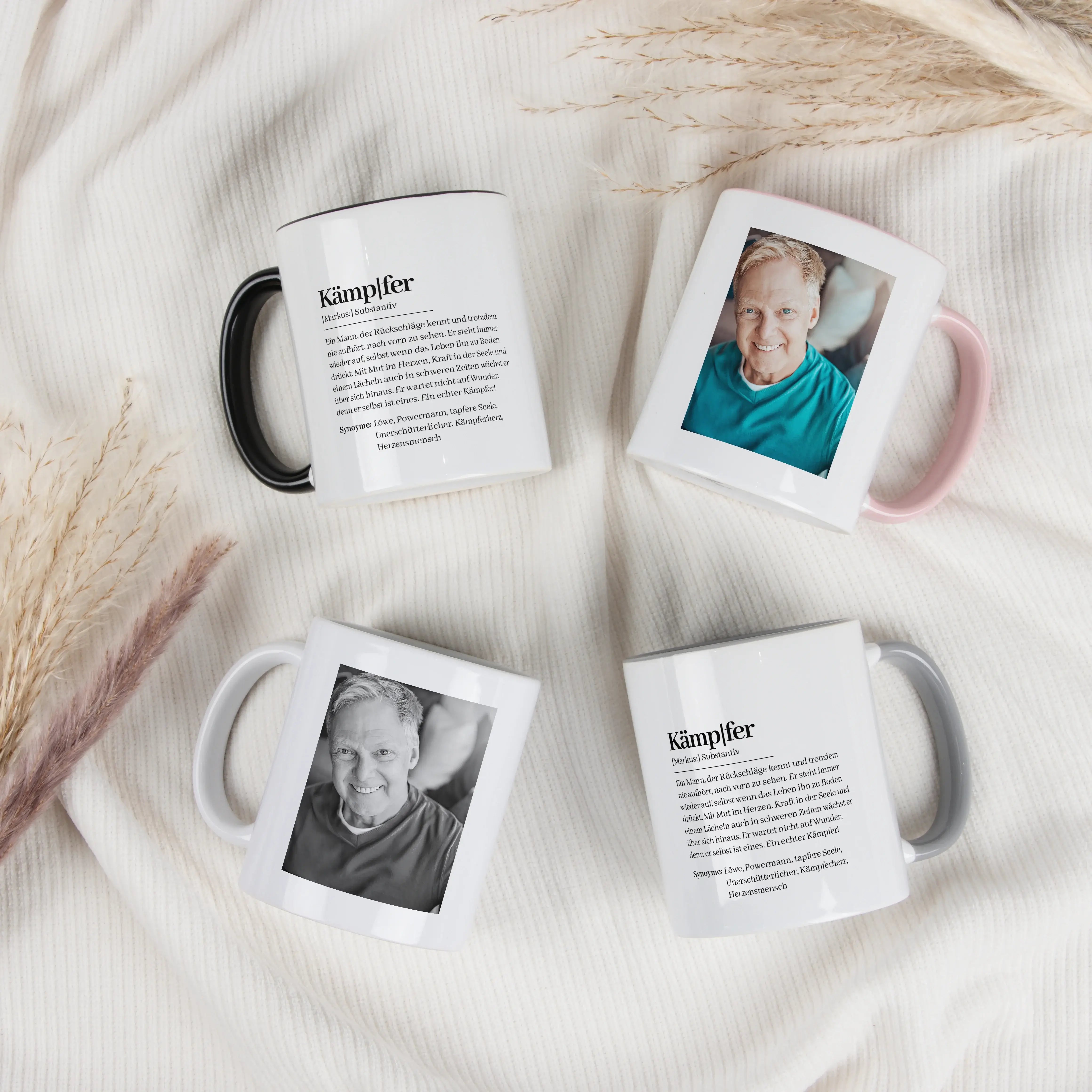 Tasse Definition Kämpfer-Keramik Tasse-famprints-Tasse Definition Kämpfer von famprints ist mehr als nur eine personalisierte Tasse – sie ist eine kleine Botschaft für Menschen, die nicht aufgeben. Das Design im liebevollen Duden Stil beschreibt, was eine