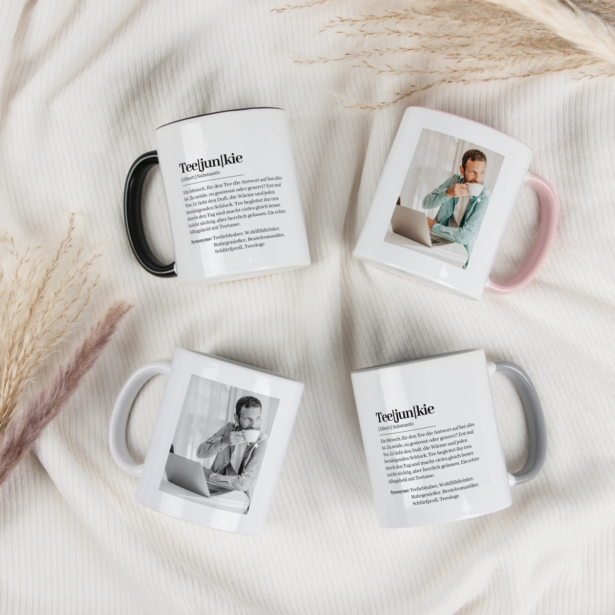 Tasse Definition Teejunkie - Keramik Tasse - Personalisiertes Geschenk