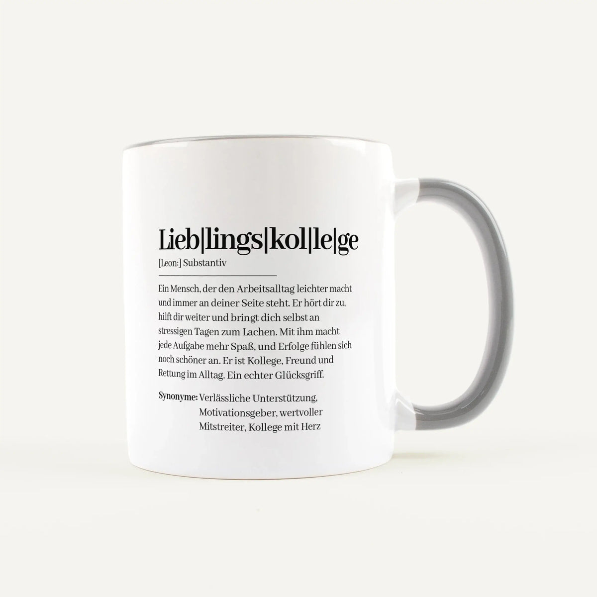 Tasse Definition Lieblingskollege - Keramik Tasse - Personalisiertes Geschenk Kollege Arbeitskollege