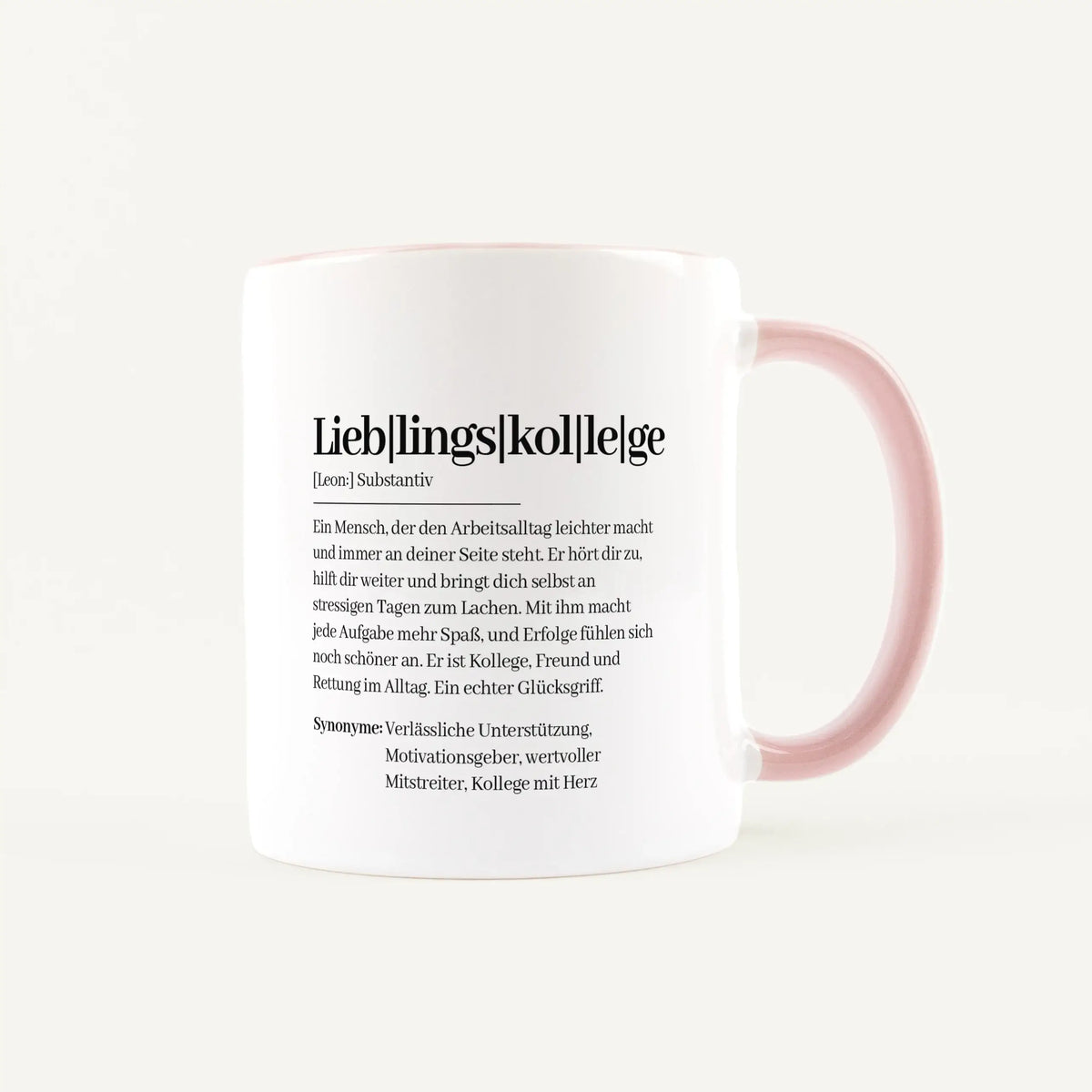 Tasse Definition Lieblingskollege - Keramik Tasse - Personalisiertes Geschenk Kollege Arbeitskollege