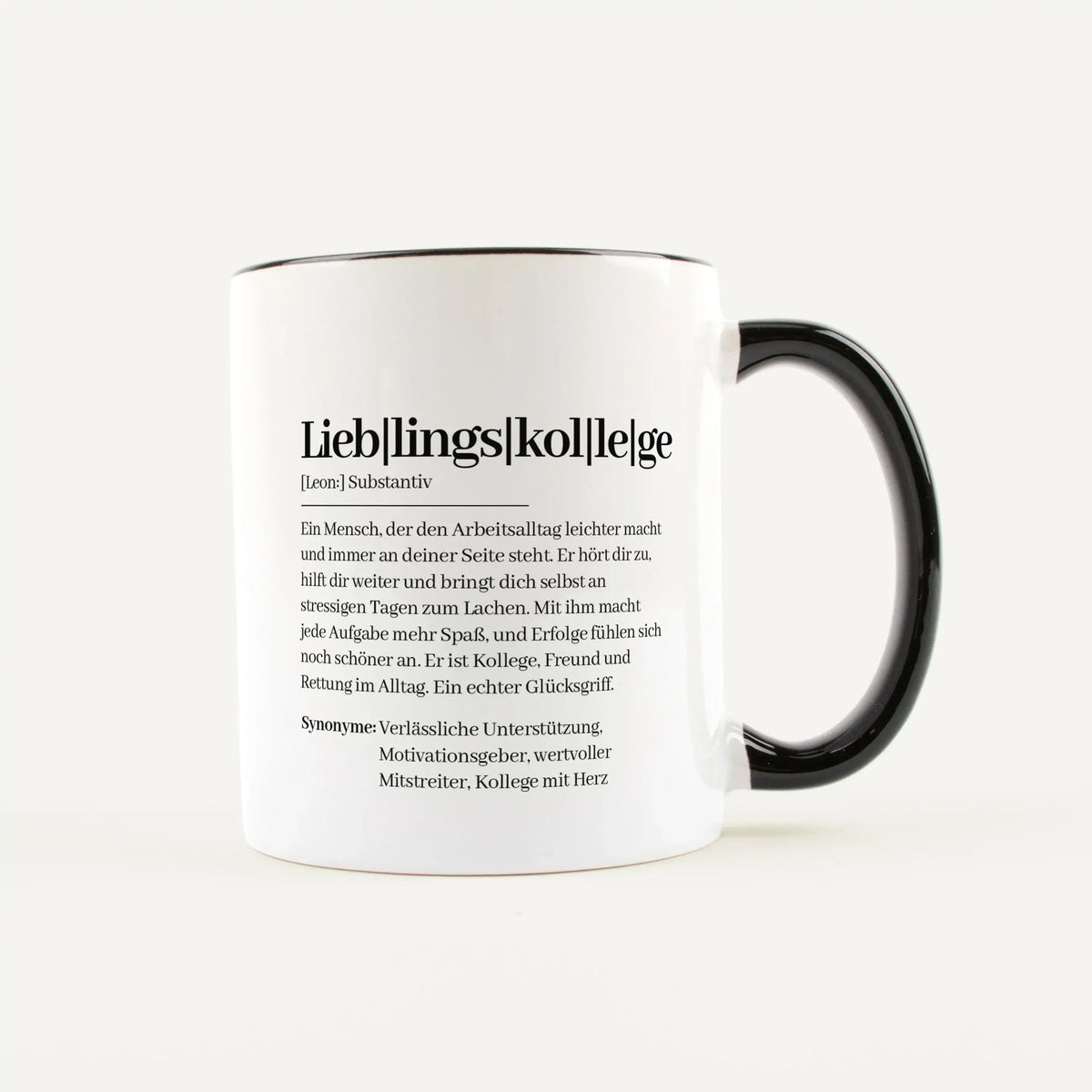 Tasse Definition Lieblingskollege - Keramik Tasse - Personalisiertes Geschenk Kollege Arbeitskollege