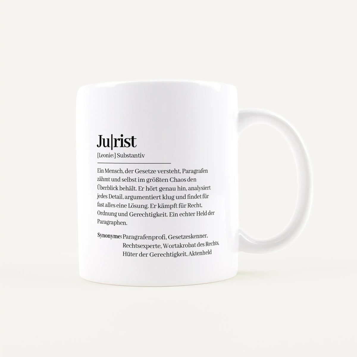 Keramik Tasse - Tasse Definition Jurist - personalisiertes Geschenk