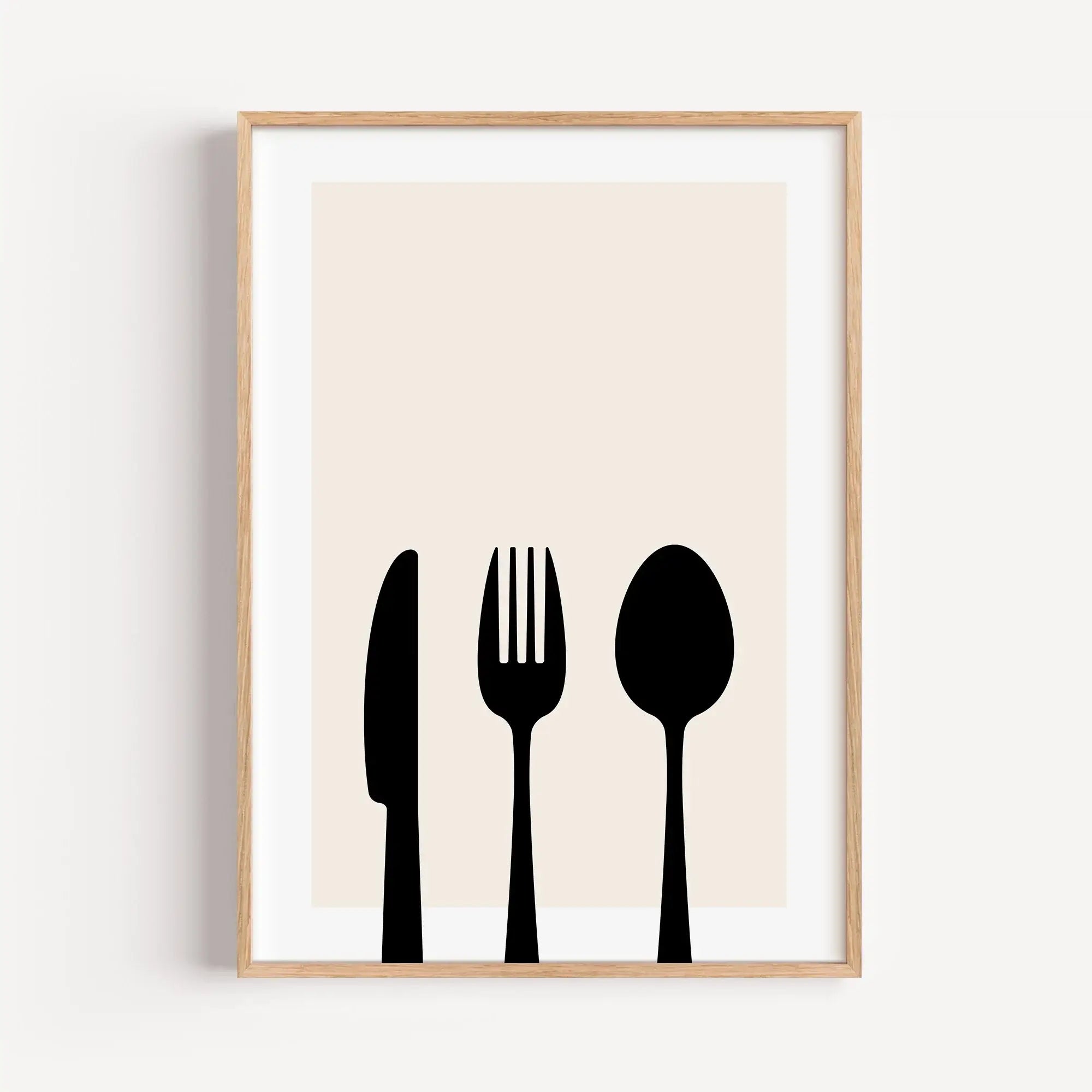 Küchenposter 'Besteck'-famprints-Poster-Ein Küchenposter ist eine einfache aber effektive Art, deine Küchenwand zu dekorieren. Das Küchenposter 'Besteck' ist eine hervorragende Möglichkeit, deinen Kochbereich stilvoller und auffälliger zu gestalten. Unser