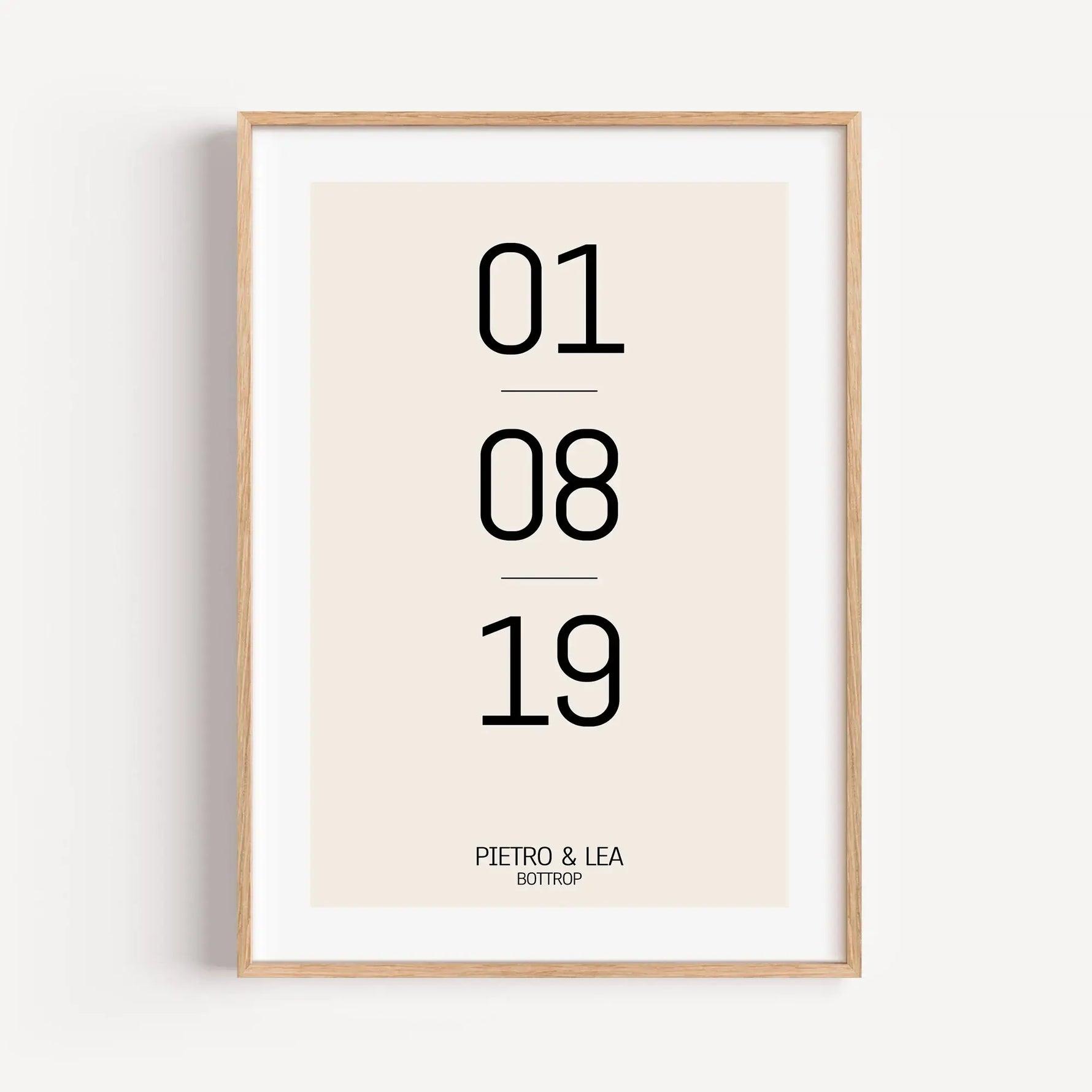 Datum Poster-famprints-Personalisiertes Poster-Unser Datum Poster ist das perfekte Geschenk für besondere Anlässe! Bringe dein wichtigstes Datum stilvoll an die Wand, sei es das erste Kennenlernen, der Hochzeitstag oder ein anderer bedeutender Tag. Person
