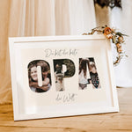 Bester Opa Poster-famprints-Personalisiertes Poster-Das Bester Opa Poster ist das perfekte Geschenk für deinen lieben Opa. Mit der Möglichkeit, persönliche Fotos hinter dem Schriftzug "OPA" zu platzieren, wird dieses Poster zu einem einzigartigen Erinneru