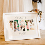 Beste Tante Poster-famprints-Personalisiertes Poster-Das "Beste Tante Poster" ist das ideale Geschenk für die beste Tante der Welt. Hinter die dicken Buchstaben können deine persönlichen Fotos platziert werden, um eine einzigartige Fotocollage zu gestalte