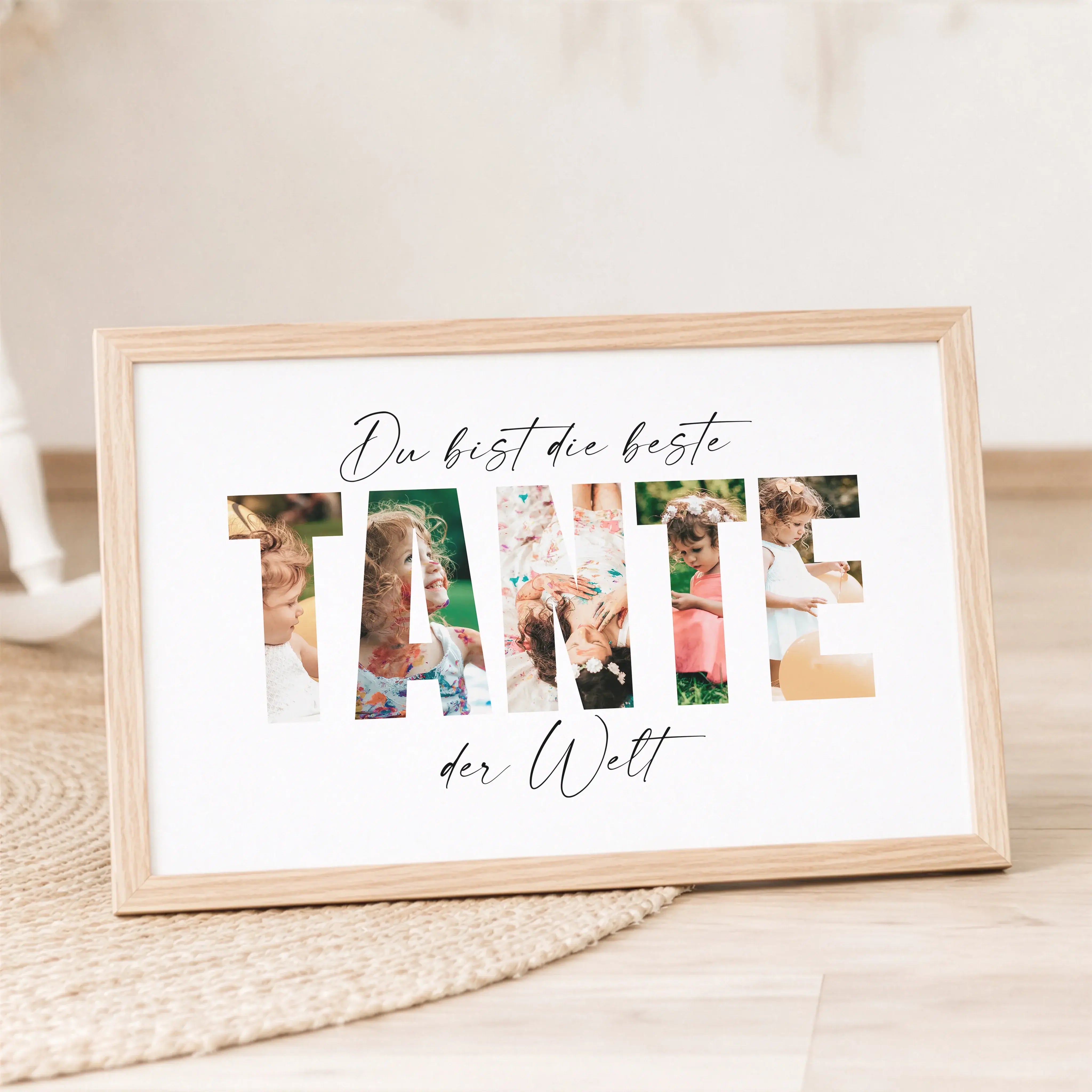 Beste Tante Poster-Personalisiertes Poster-famprints-Das Beste Tante Poster von famprints ist eine persönliche Geschenkidee für Menschen, die mehr sagen möchten als nur Danke. Das individuell gestaltbare Poster verbindet moderne Typografie mit deinen eige