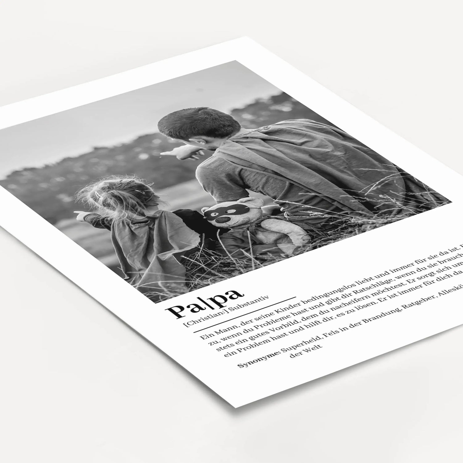 Papa Definition Poster mit Foto-famprints-Personalisiertes Poster-Auf dem Papa Definition Poster mit Foto findest du unsere Definition von einem liebevollen Vater. Das Poster kannst du mit dem Vornamen deines Vaters und einem persönlichen Foto personalisi