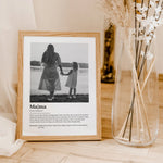 Mama Definition Poster mit Foto-famprints-Personalisiertes Poster-Auf dem Mama Definition Poster mit Foto findest du unsere Interpretation einer liebevollen Mutter. Du kannst das Poster mit dem Vornamen deiner Mutter und einem persönlichen Foto und auch T