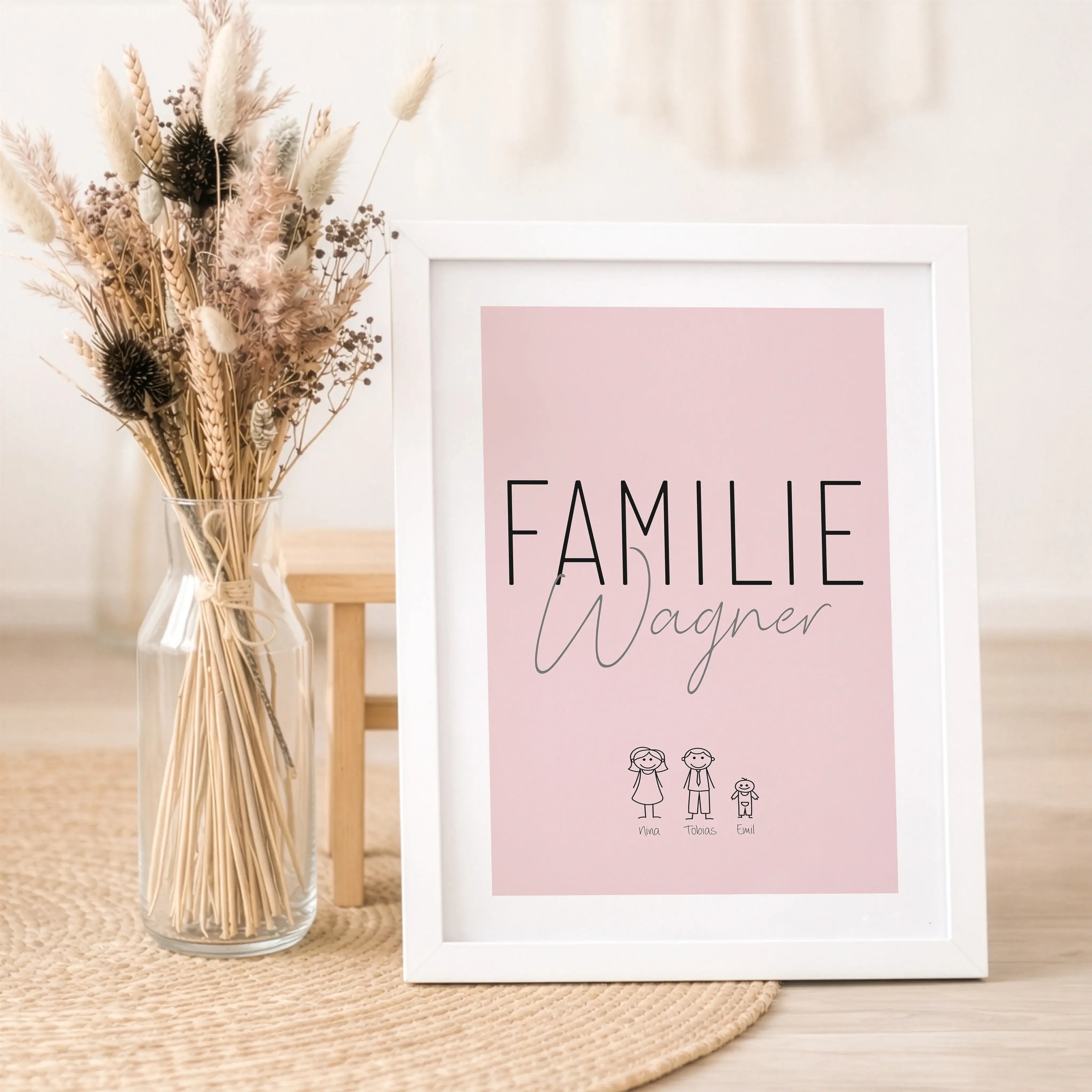 Familienposter Doodle-Personalisiertes Poster-famprints-Das Familienposter Doodle von famprints ist eine liebevolle Art, deine Familie sichtbar zu machen und dein Zuhause persönlich zu gestalten. Im charmanten Doodle Stil werden alle Familienmitglieder al
