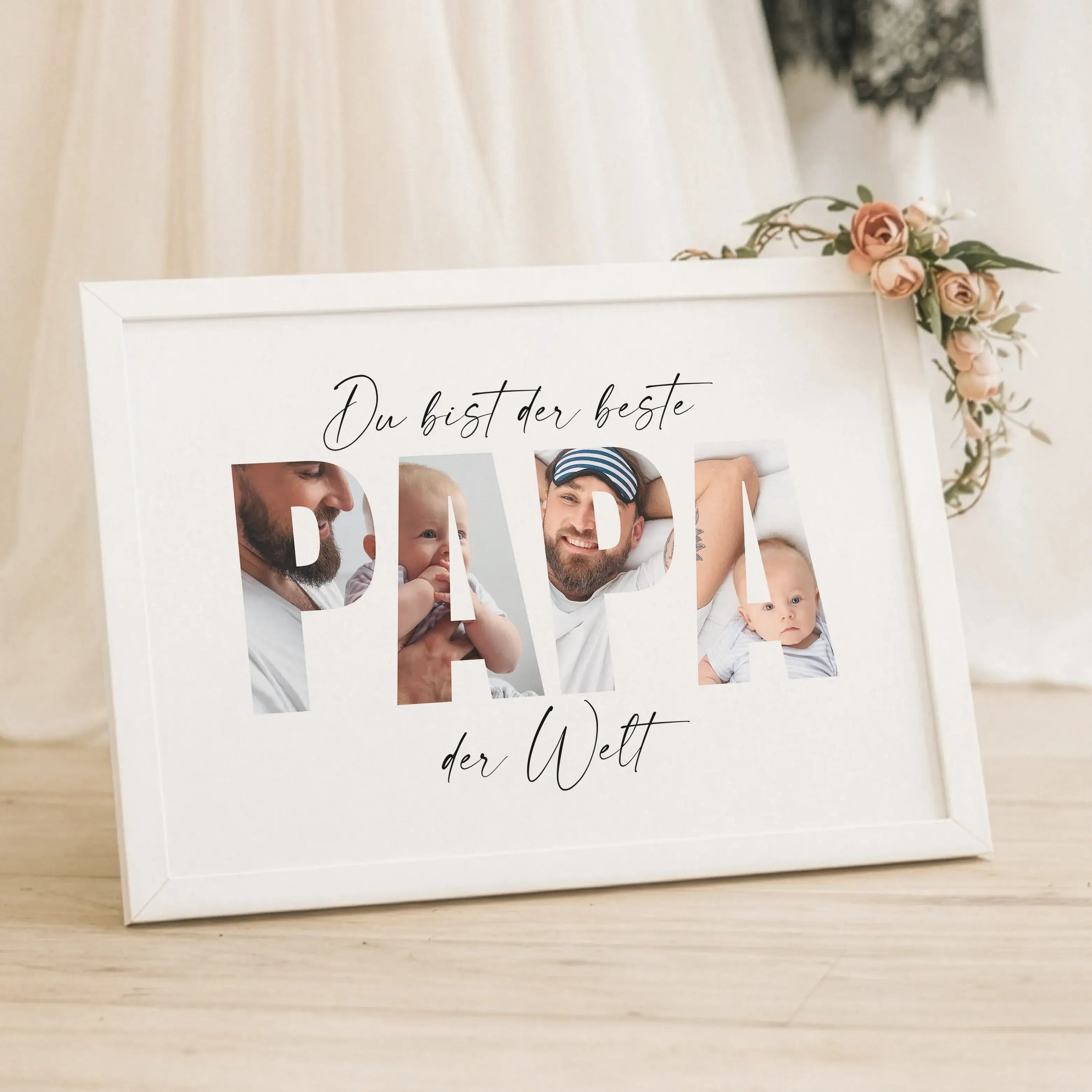 Bester Papa Poster-Personalisiertes Poster-famprints-Das Bester Papa Poster von famprints ist ein persönliches Geschenk für Papa, das echte Bedeutung hat und im Alltag sichtbar bleibt. Ob zum Vatertag, Geburtstag oder einfach als liebevolle Überraschung z