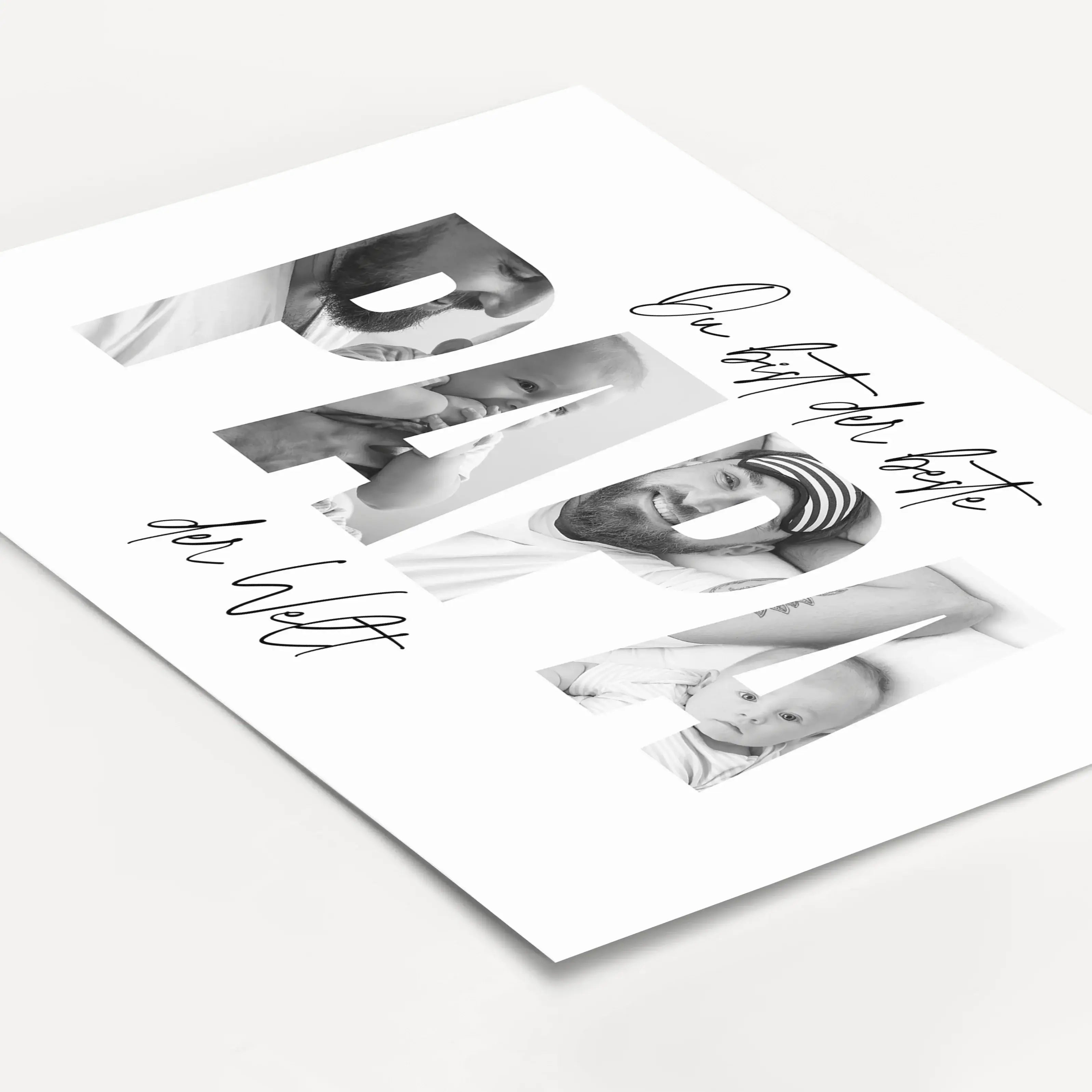 Bester Papa Poster-Personalisiertes Poster-famprints-Das Bester Papa Poster von famprints ist ein persönliches Geschenk für Papa, das echte Bedeutung hat und im Alltag sichtbar bleibt. Ob zum Vatertag, Geburtstag oder einfach als liebevolle Überraschung z