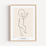 Geburtsposter 1:1 Baby 'Art'-famprints-Personalisiertes Poster-Das Geburtsposter Baby 'Art' kannst du ganz einfach nach deinen Wünschen gestalten. Du hast die Wahl aus sechs verschiedenen Farbvarianten, kannst die Blickrichtung bestimmen und das Baby Post