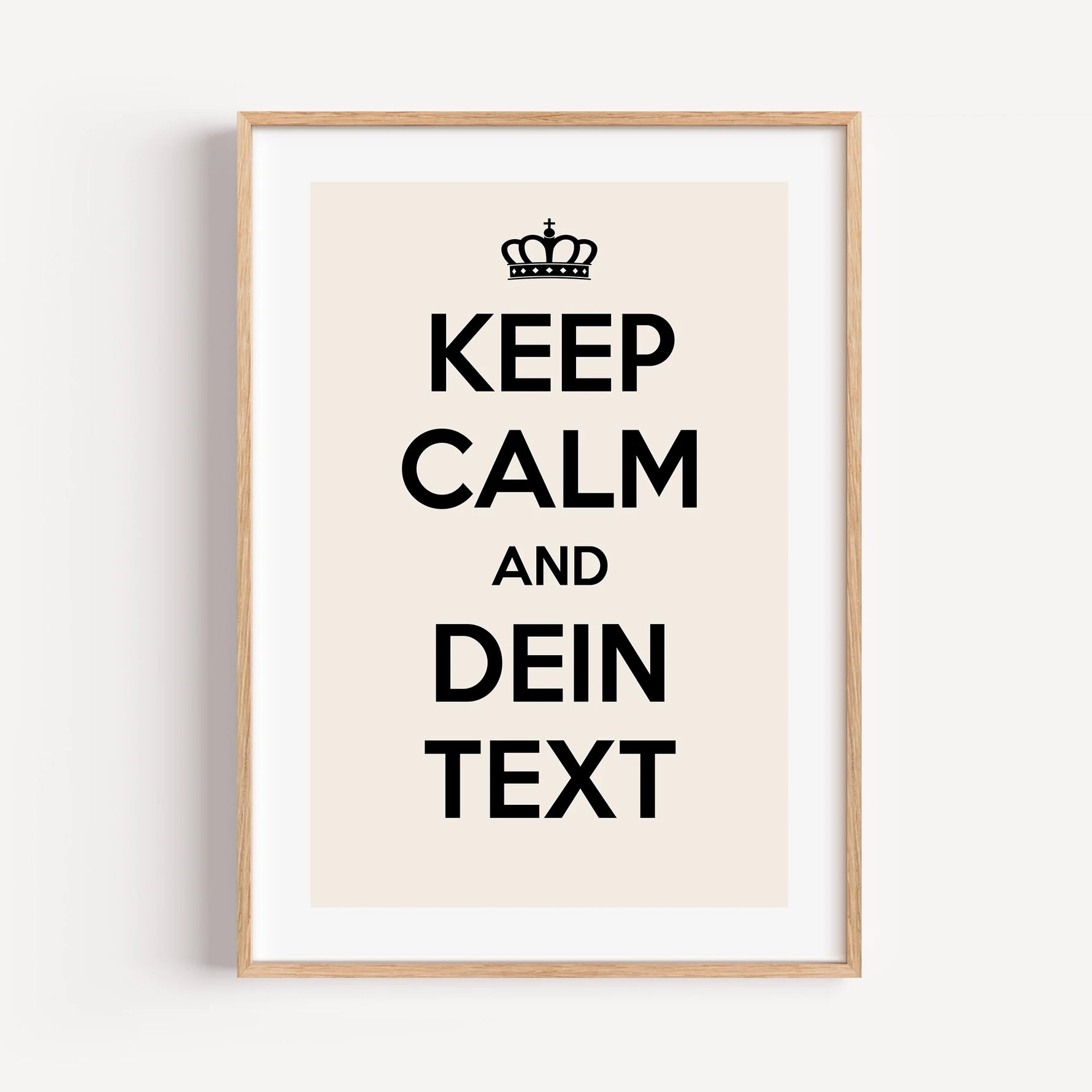 Poster Keep calm and 'dein Text'-famprints-Personalisiertes Poster-Mit unserem Poster Keep calm and 'dein Text' hast du die Möglichkeit deiner Kreativität freien Lauf zu lassen. Einige Ideen für die Individualisierung wären ... and HAKUNA MATATA ; and EAT