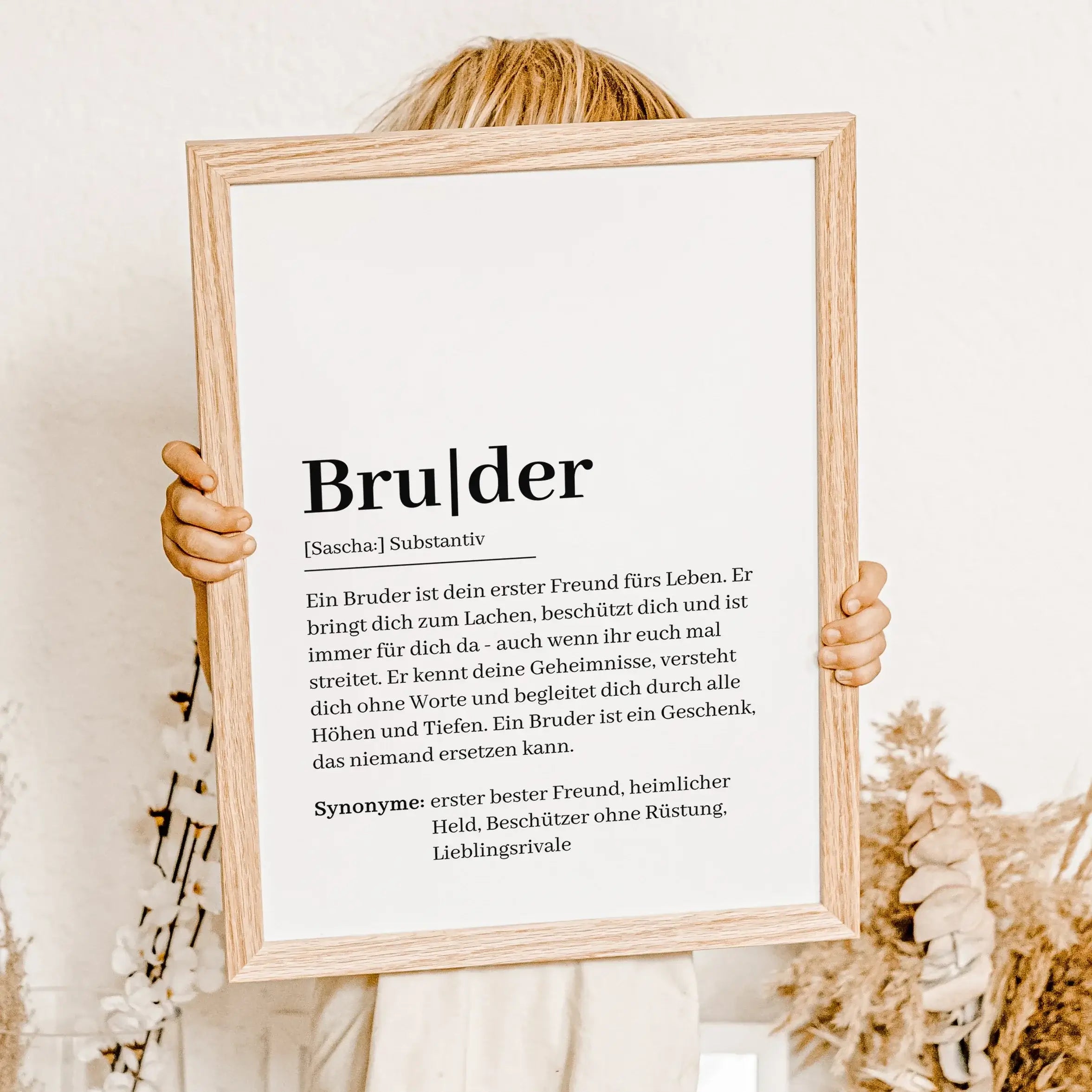 Bruder Definition Poster-Personalisiertes Poster-famprints-Suchst du nach einem besonderen Geschenk für deinen Bruder? Unser Bruder Definition Poster ist die perfekte Wahl, um ihm auf liebevolle Weise zu zeigen, wie einzigartig er für dich ist. Dieses Pos