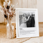 Opa Definition Poster mit Foto-Personalisiertes Poster-famprints