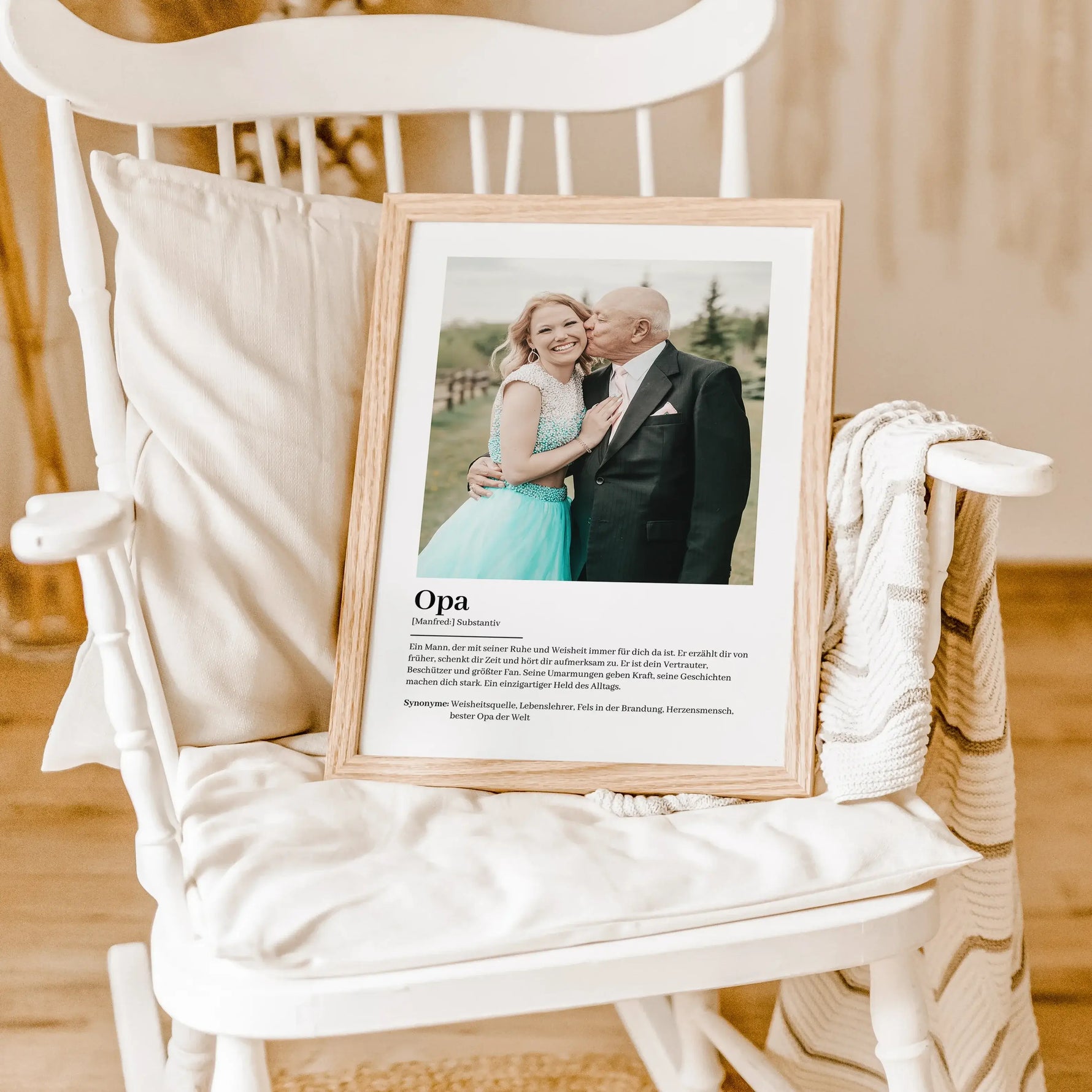 Opa Definition Poster mit Foto-Personalisiertes Poster-famprints