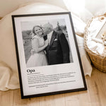 Opa Definition Poster mit Foto-Personalisiertes Poster-famprints