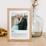 Opa Definition Poster mit Foto-Personalisiertes Poster-famprints