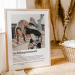 Lieblingsmensch Definition Poster mit Foto-Personalisiertes Poster-famprints-Entdecke unser einzigartiges Lieblingsmensch Definition Poster mit Foto – das perfekte personalisierte Geschenk für deine liebsten Menschen! Dieses liebevoll gestaltete Poster ze